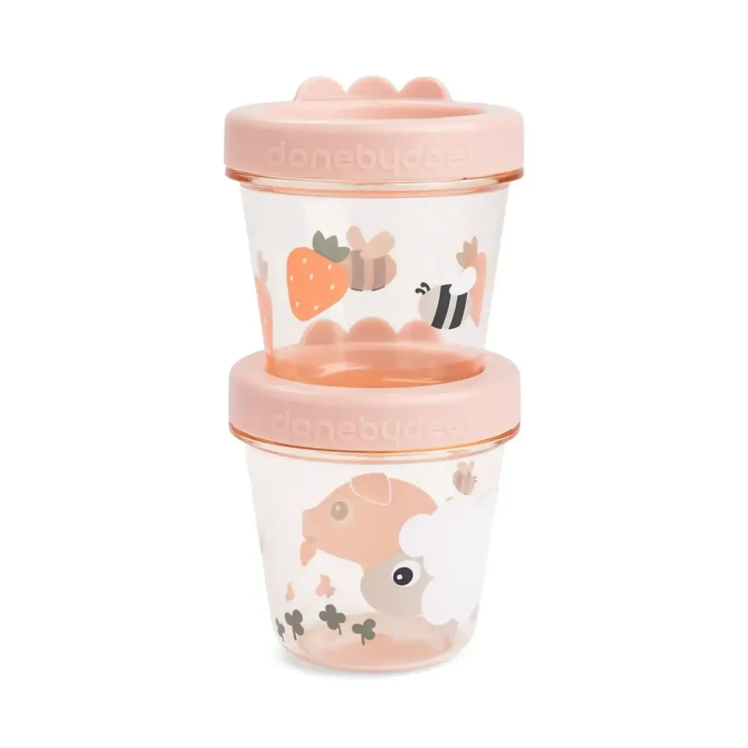 Set de 2 recipiente Tiny Farm, 150 ml — Done by Deer - Tiny farm Blue