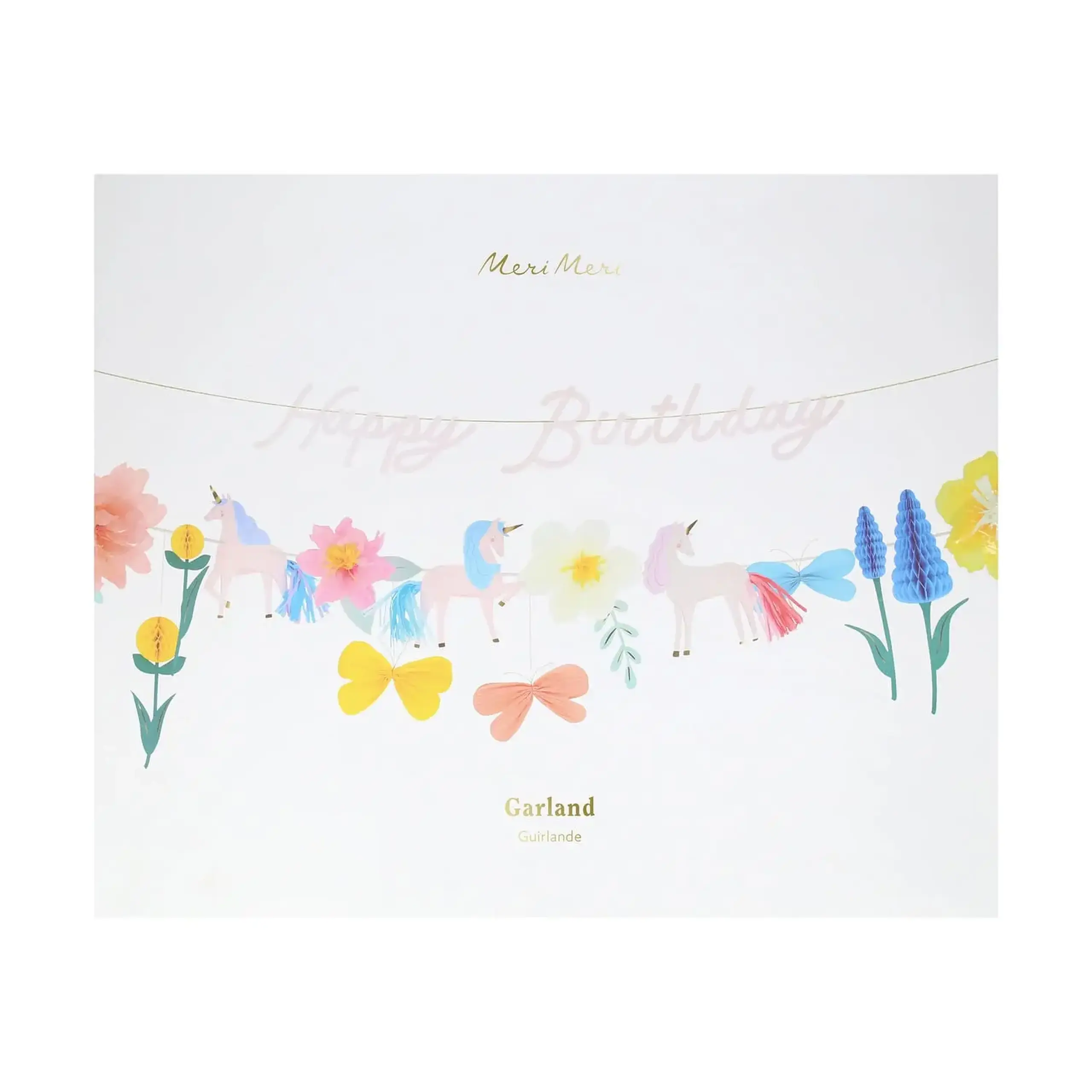 Set de două ghirlande Meadow Unicorns, 2,44 m — Meri Meri