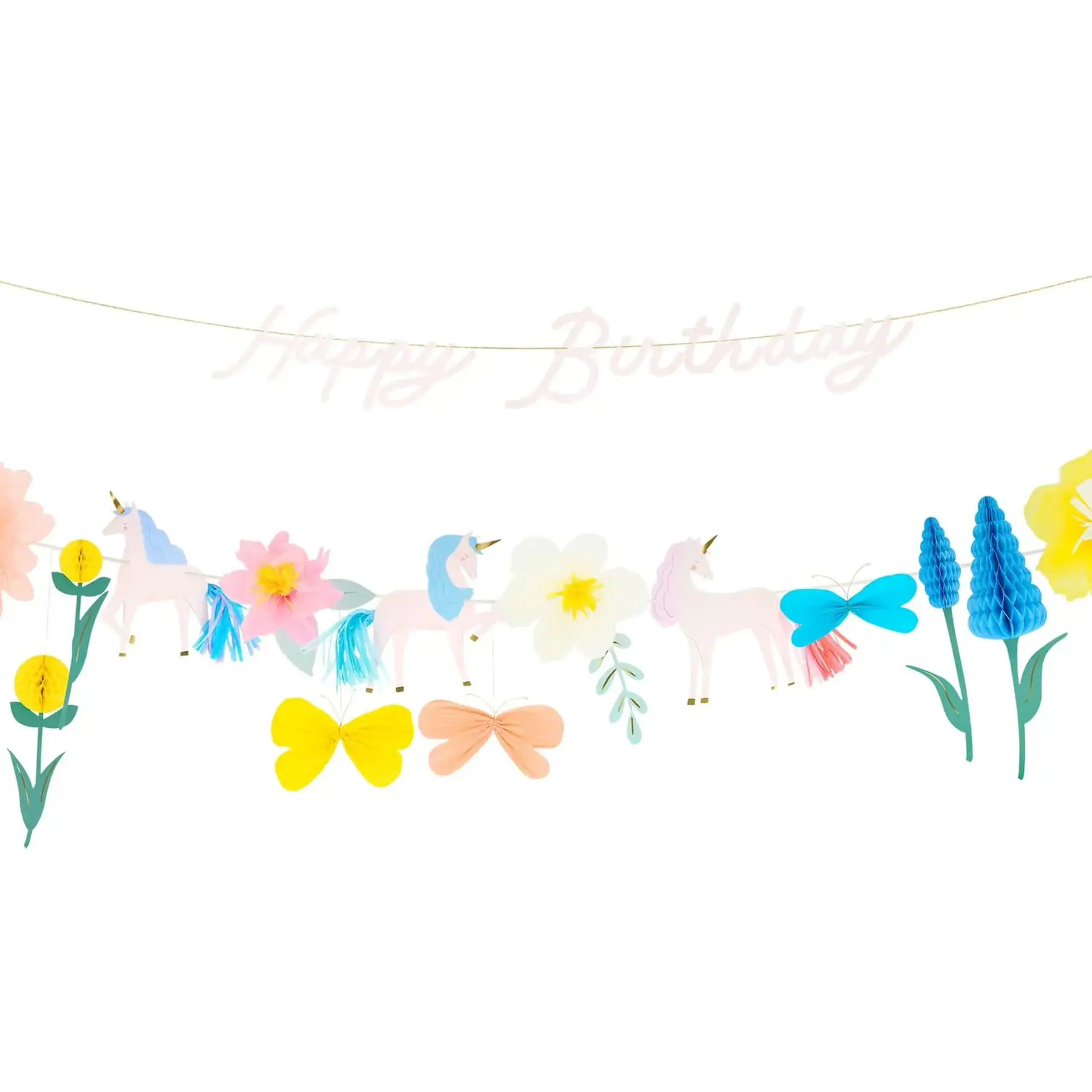 Set de două ghirlande Meadow Unicorns, 2,44 m — Meri Meri