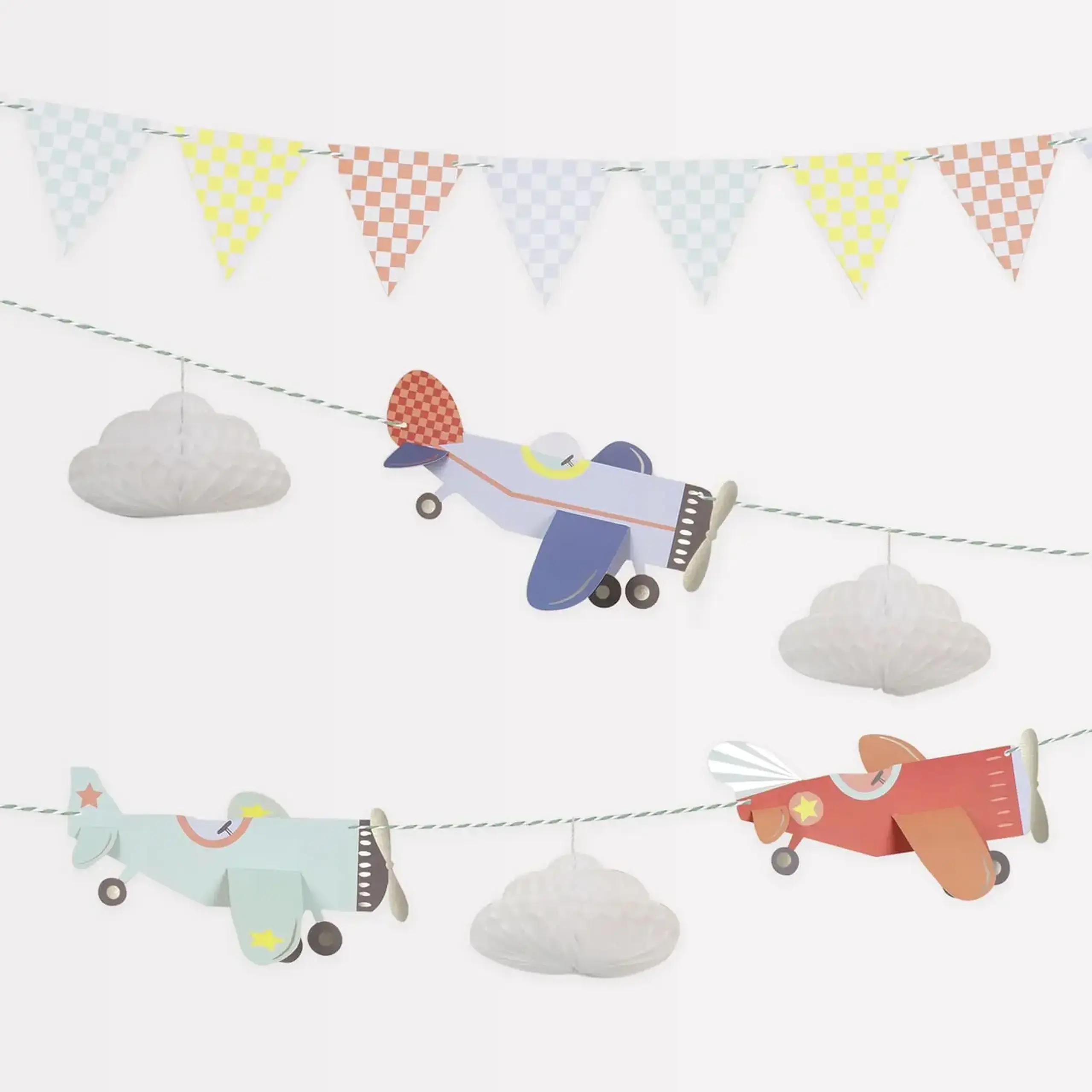 Set de două ghirlande Planes, 2,13 m — Meri Meri