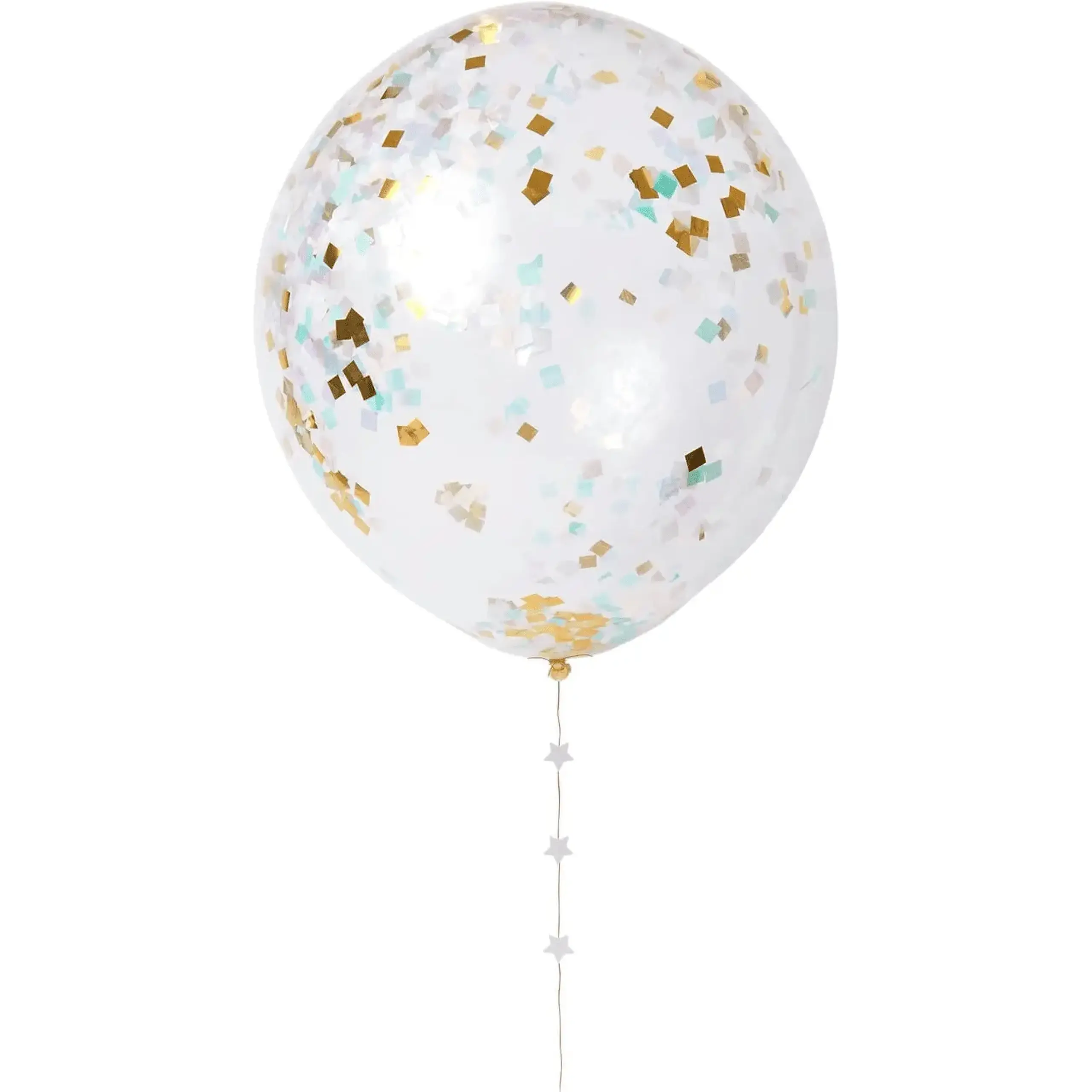 Set de 3 baloane uriașe cu confetti irizat, 89 cm — Meri Meri