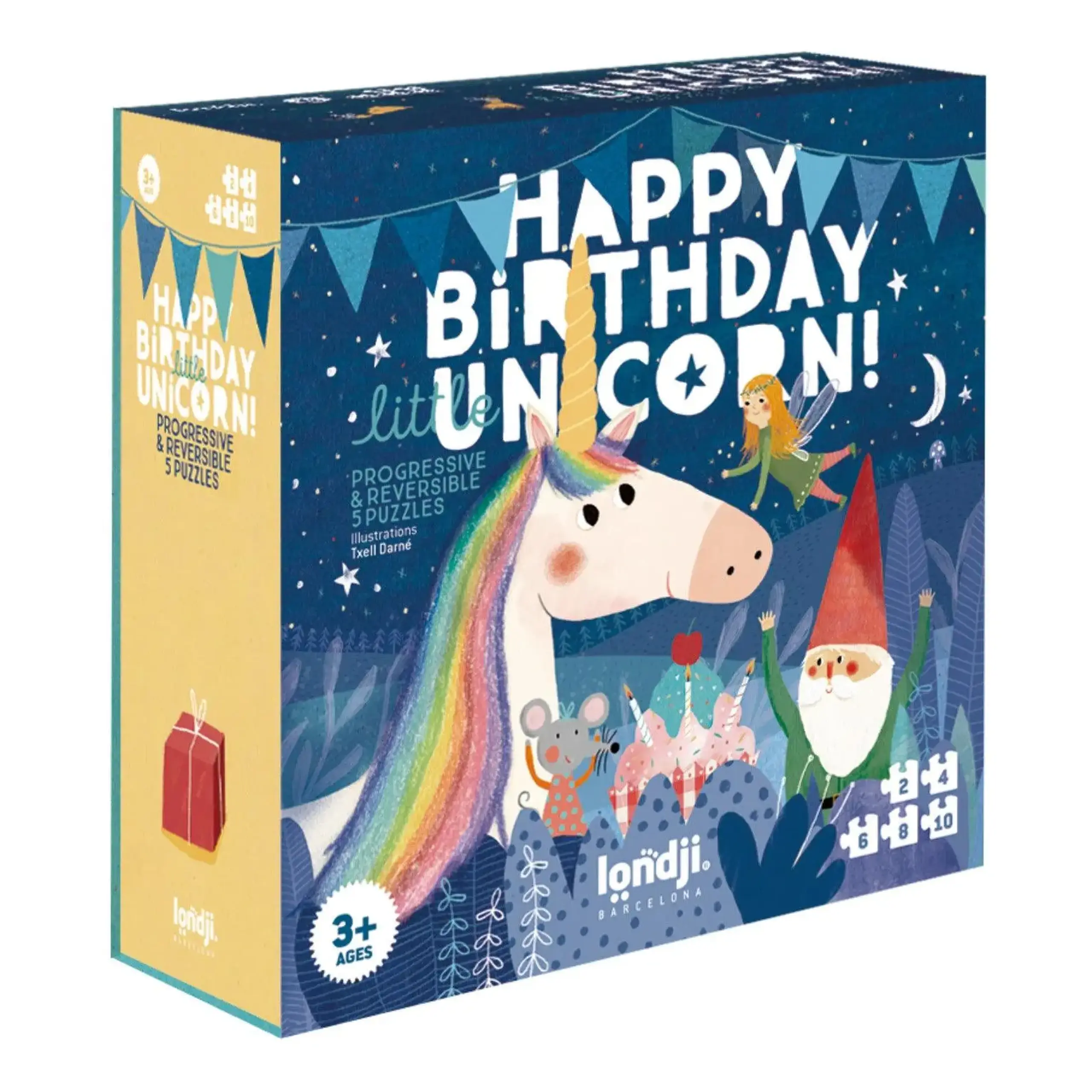 Puzzle progresiv „Happy Birthday Unicorn” — Londji