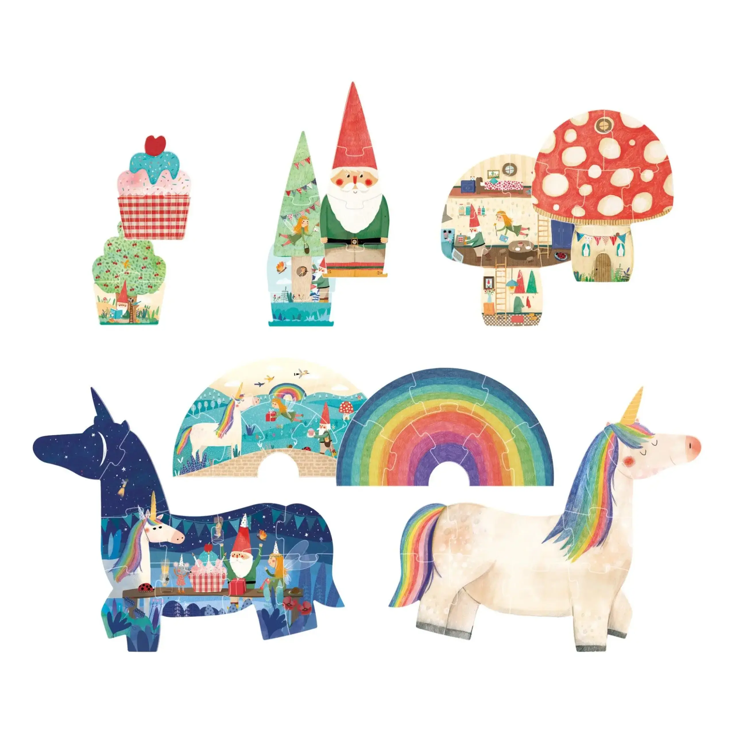 Puzzle progresiv „Happy Birthday Unicorn” — Londji