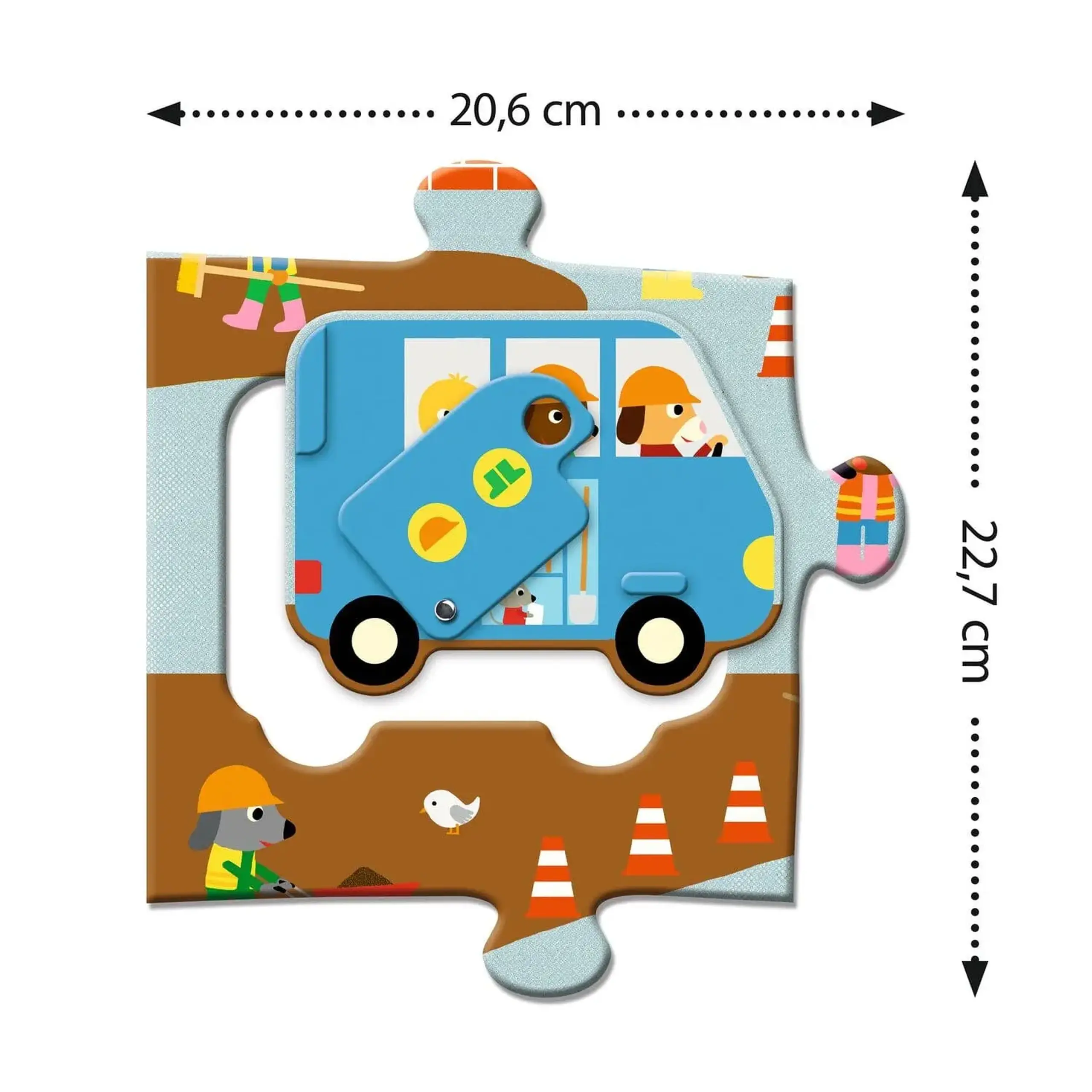 Puzzle gigant Șantier — Djeco