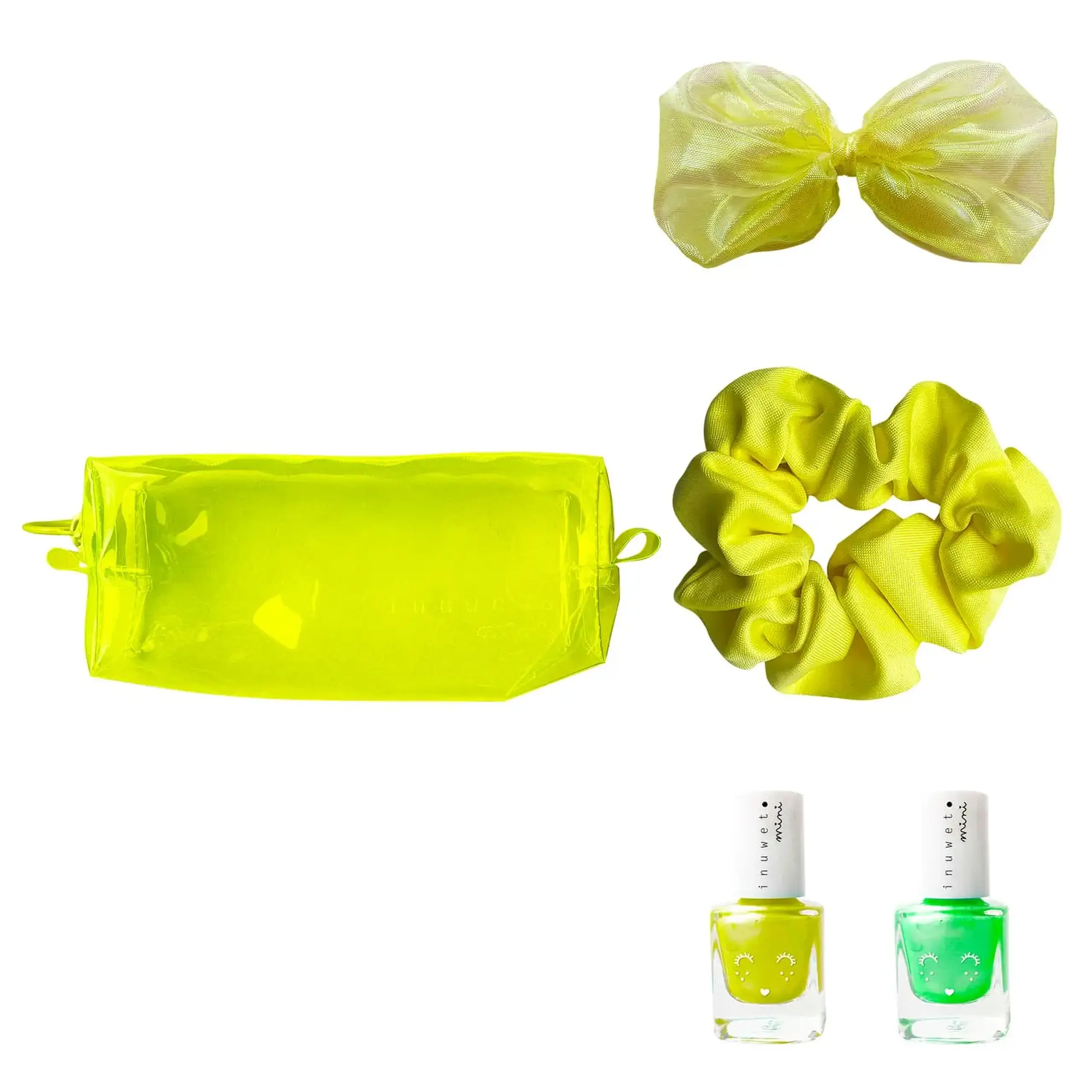 Trusă neon galbenă cu 2 oje și accesorii — Inuwet