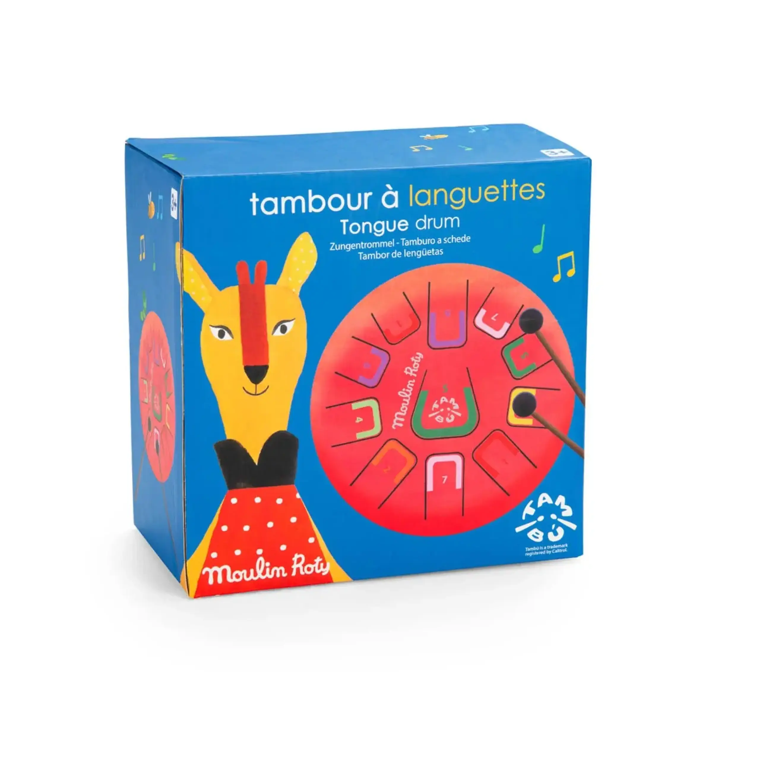 Tambur cu lamele, Les Popipop — Moulin Roty