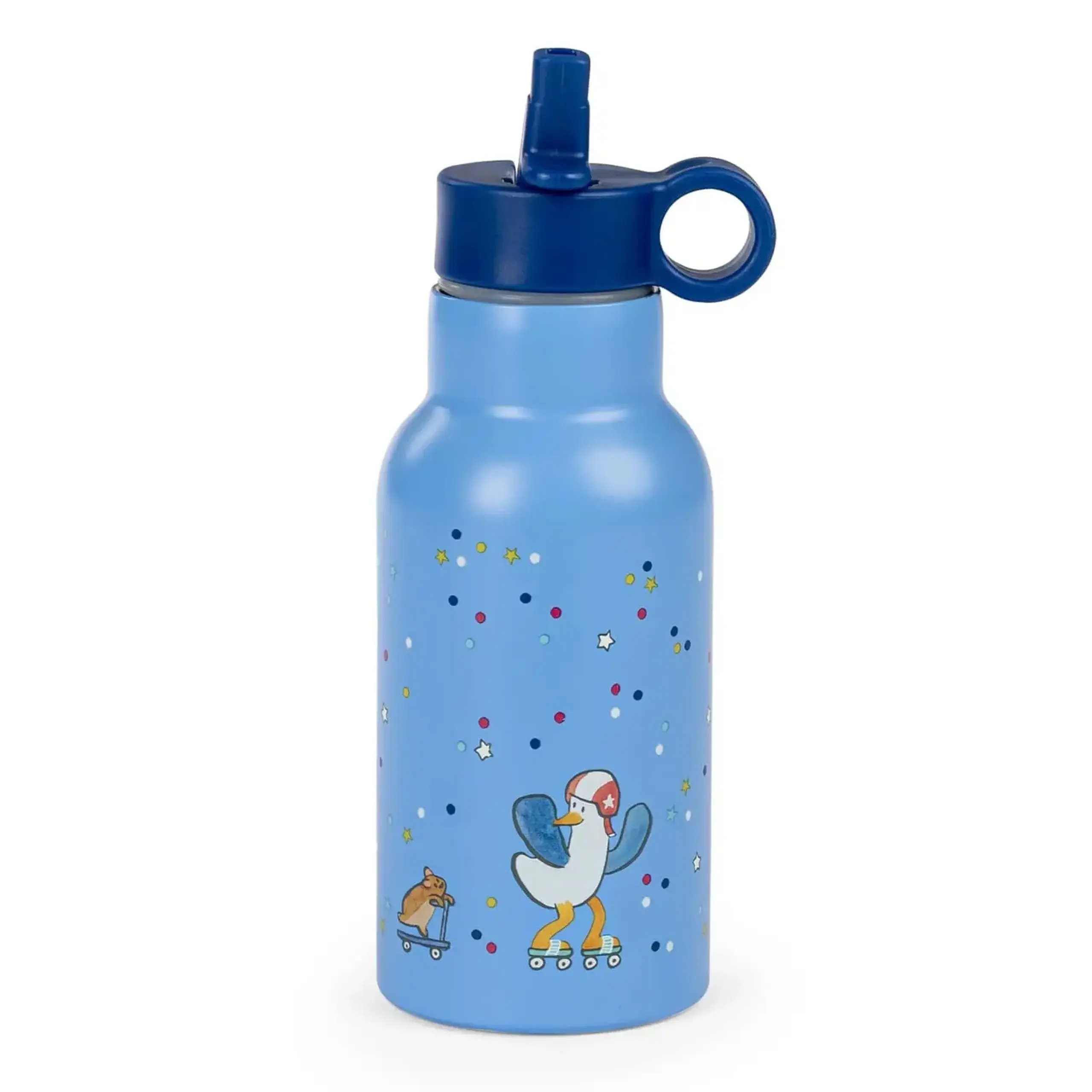 Sticlă termică cu pai, Puce & Pilou — Moulin Roty