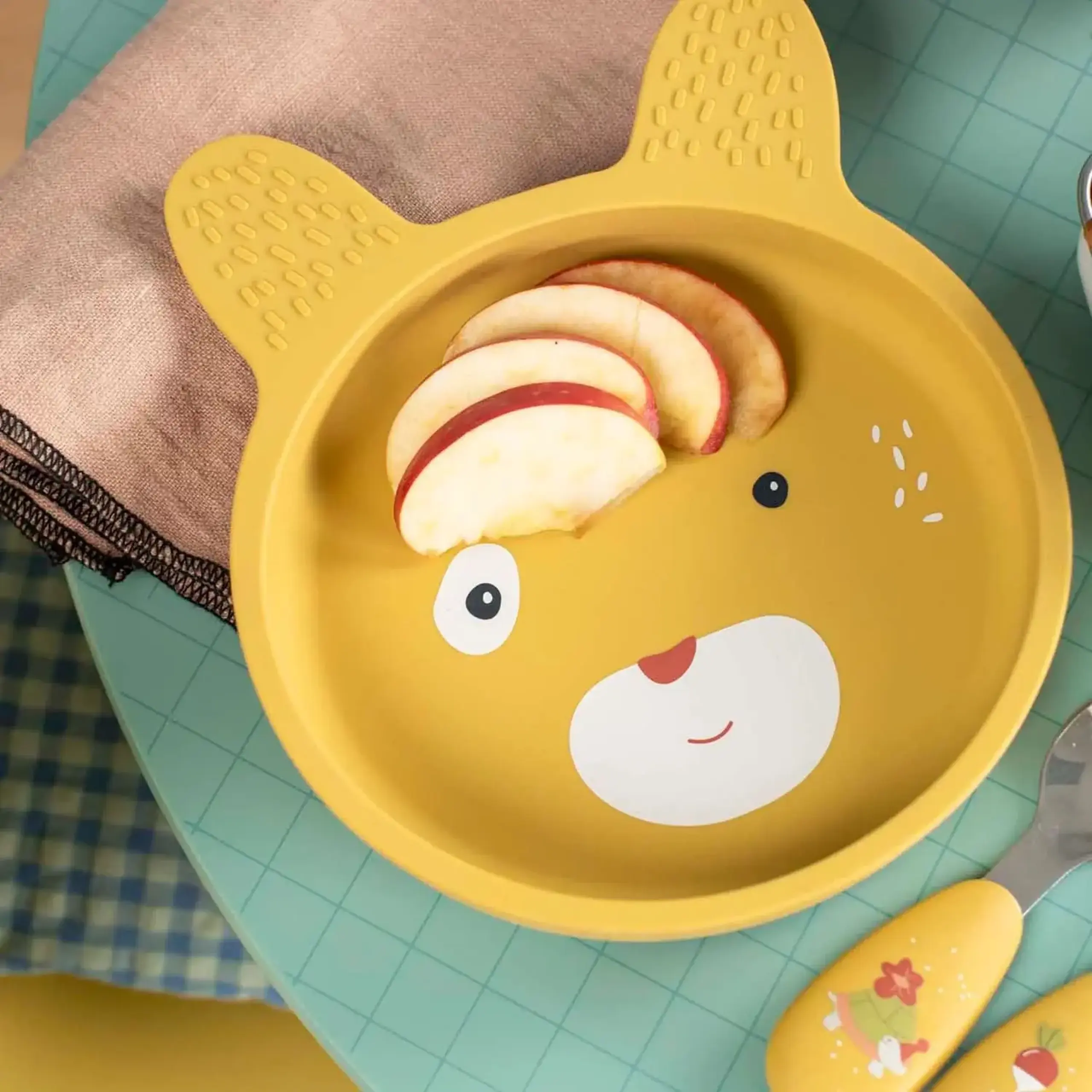 Set bebelusi amuzanti din silicon Three Little Rabbits