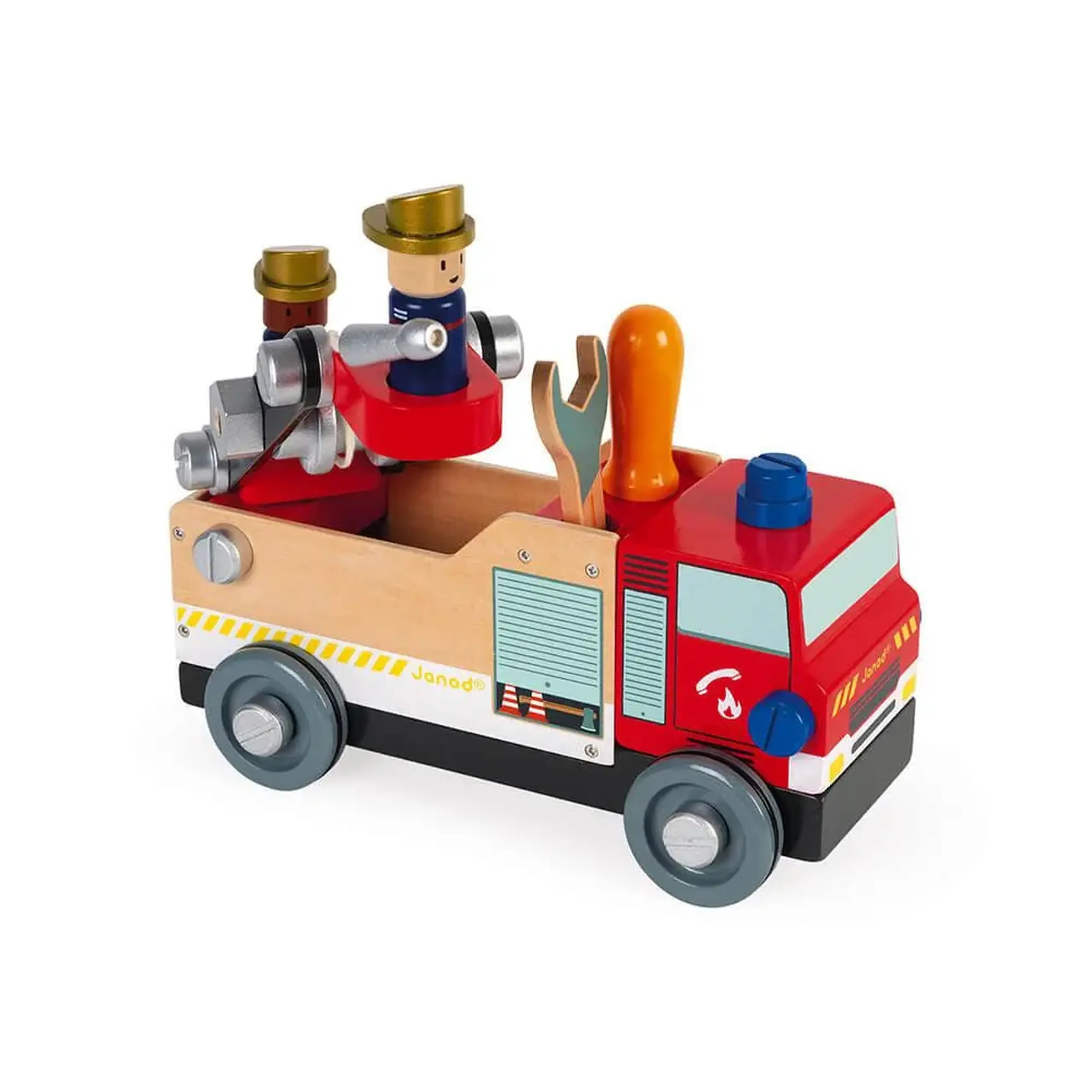 Camion de pompieri Brico’kids, 45 piese — Janod