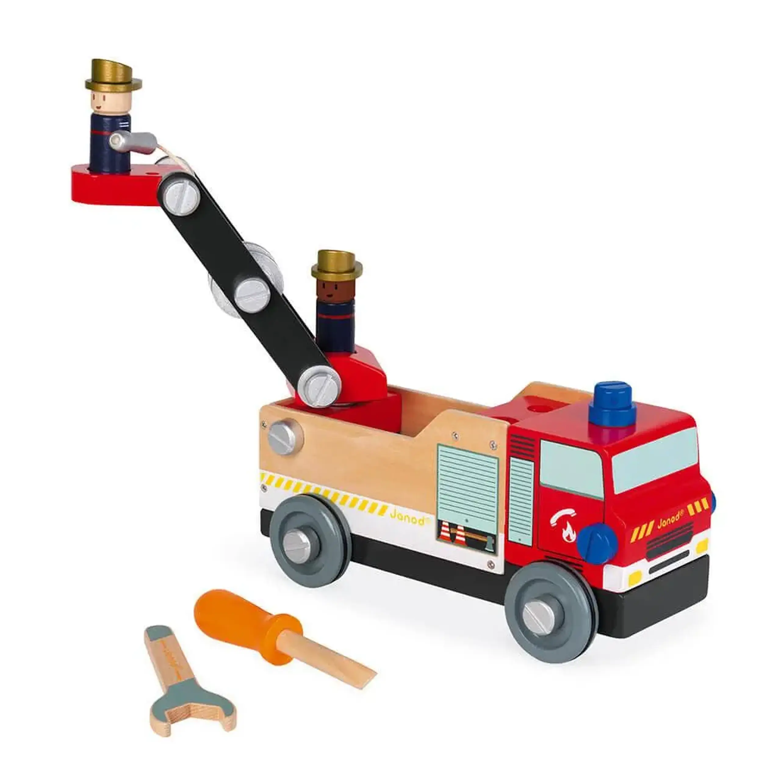 Camion de pompieri Brico’kids, 45 piese — Janod