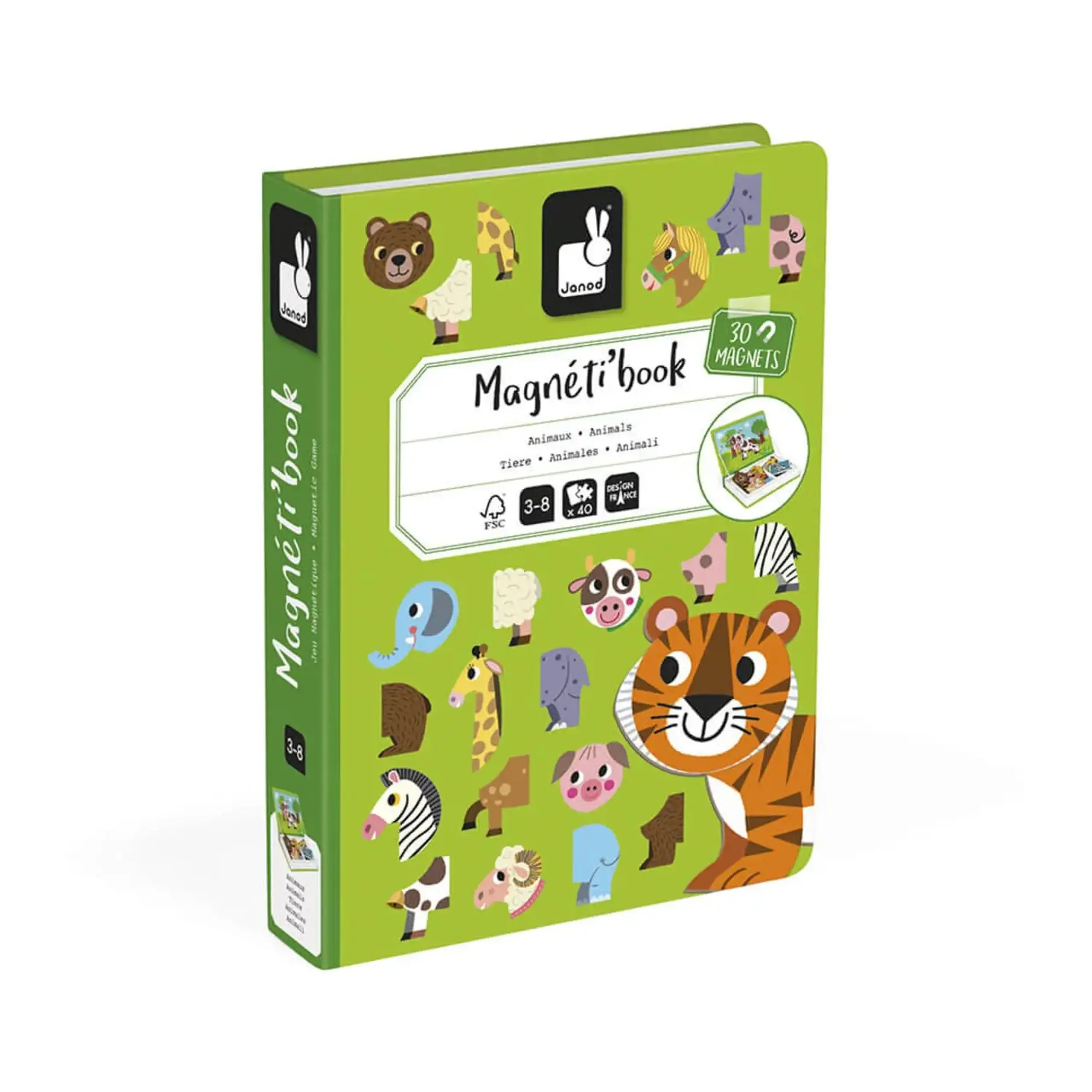 Magneti'Book Animale, 30 de magneți — Janod