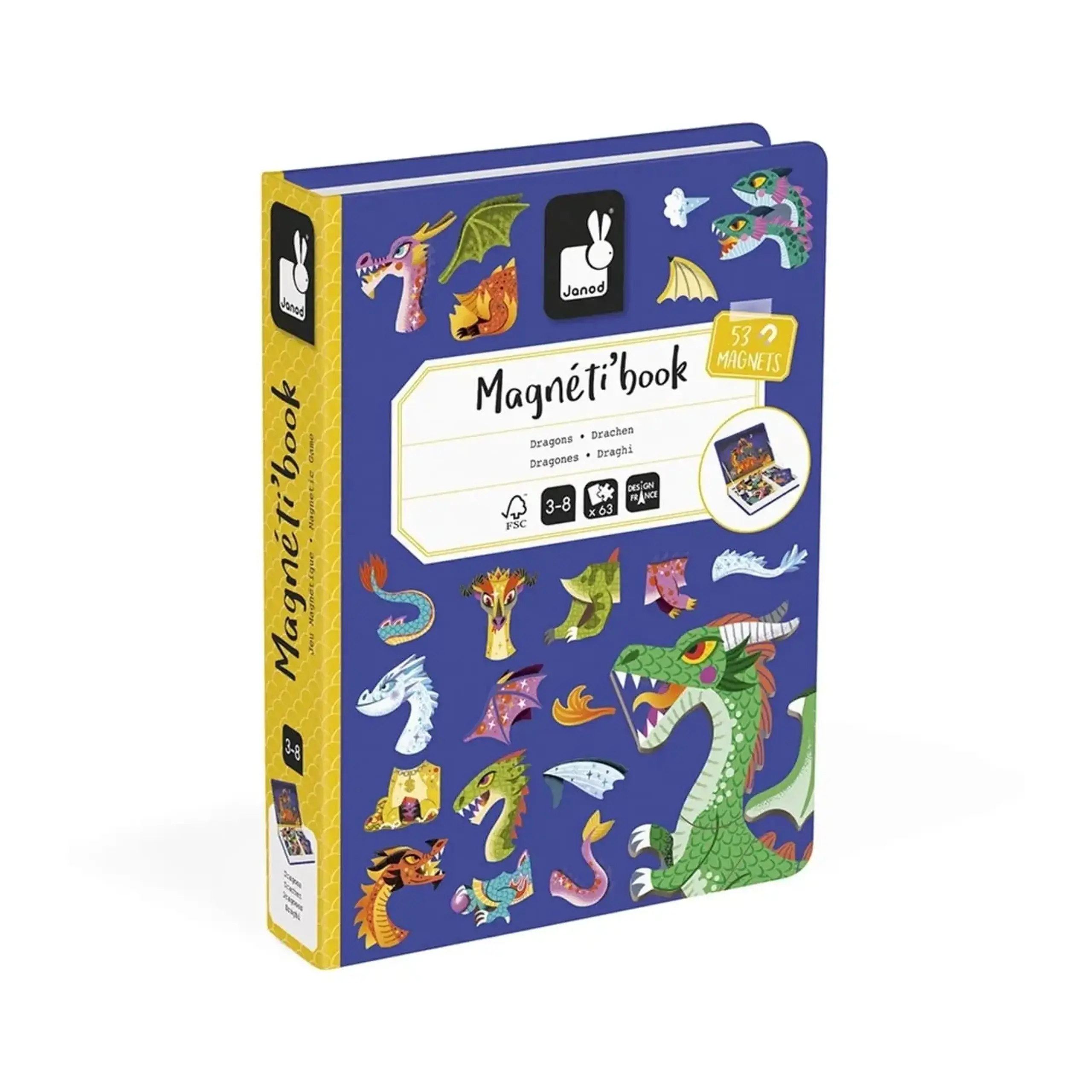 Magneti'Book Dragoni, 53 de magneți — Janod