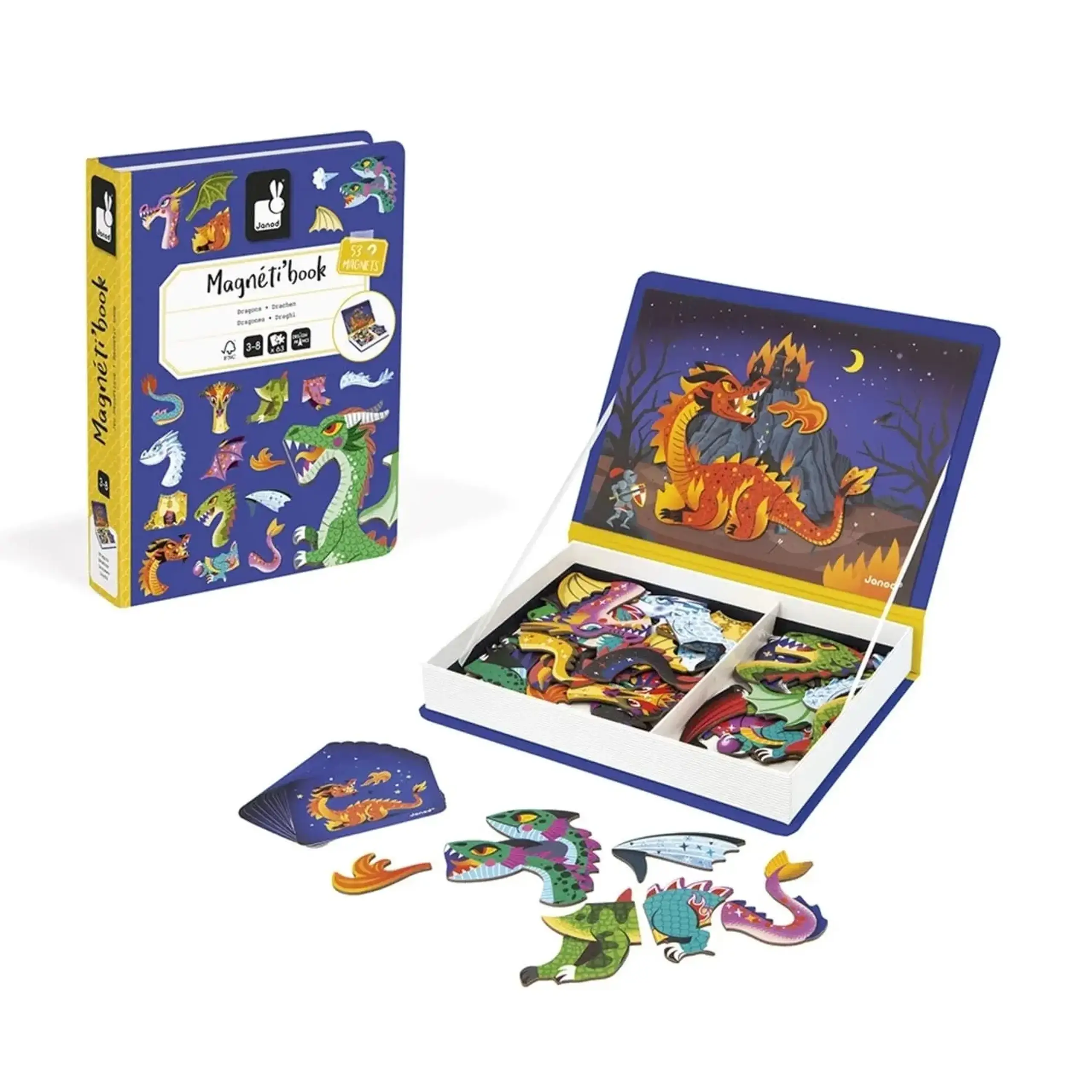 Magneti'Book Dragoni, 53 de magneți — Janod