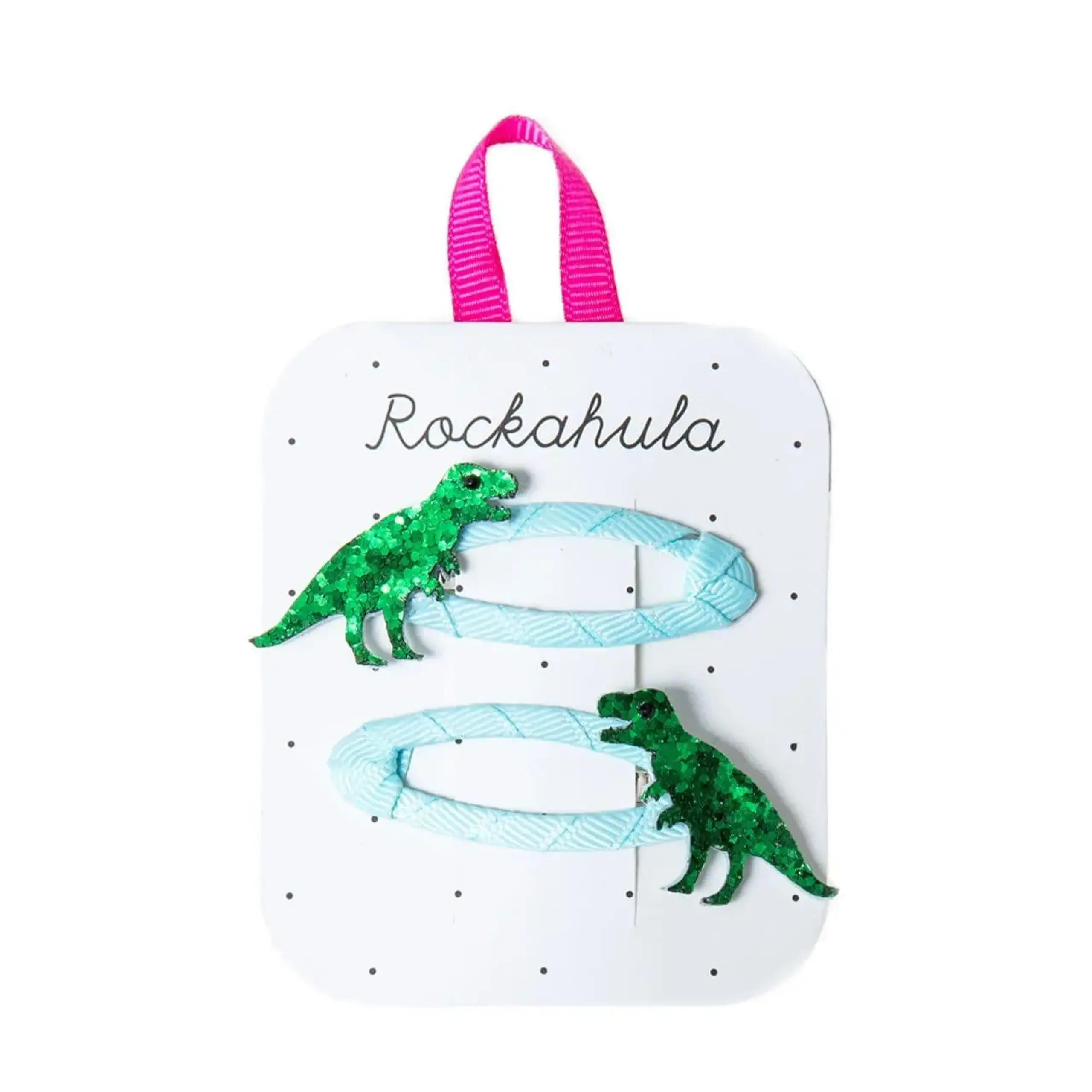 Set 2 agrafe T-Rex Glitter — Rockahula Kids
