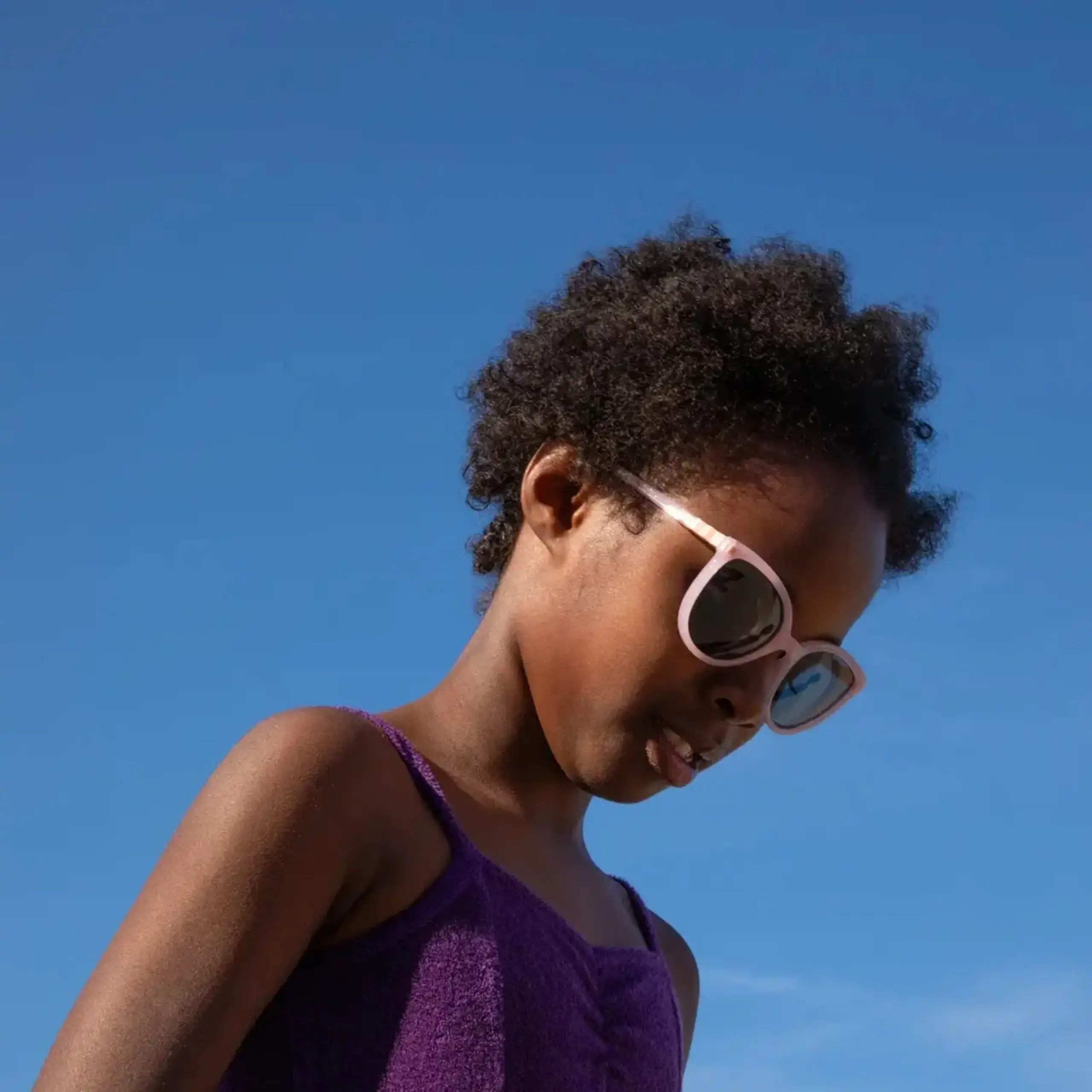 Ochelari de soare Papillon Roz Glitter, 6–9 ani — Ki ET LA