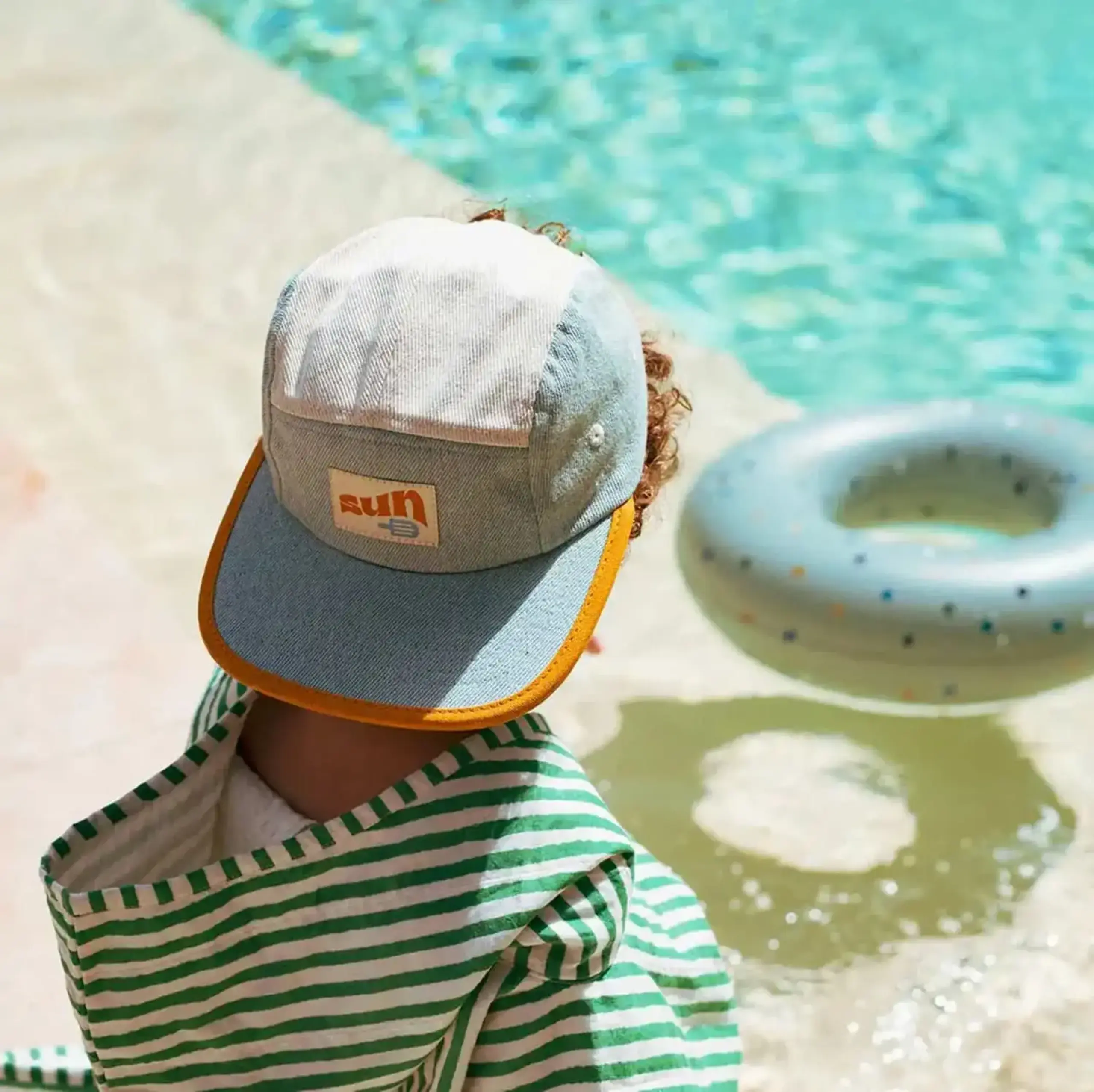 Chipiu denim cu protecție UV, 6–12 ani — Ki ET LA