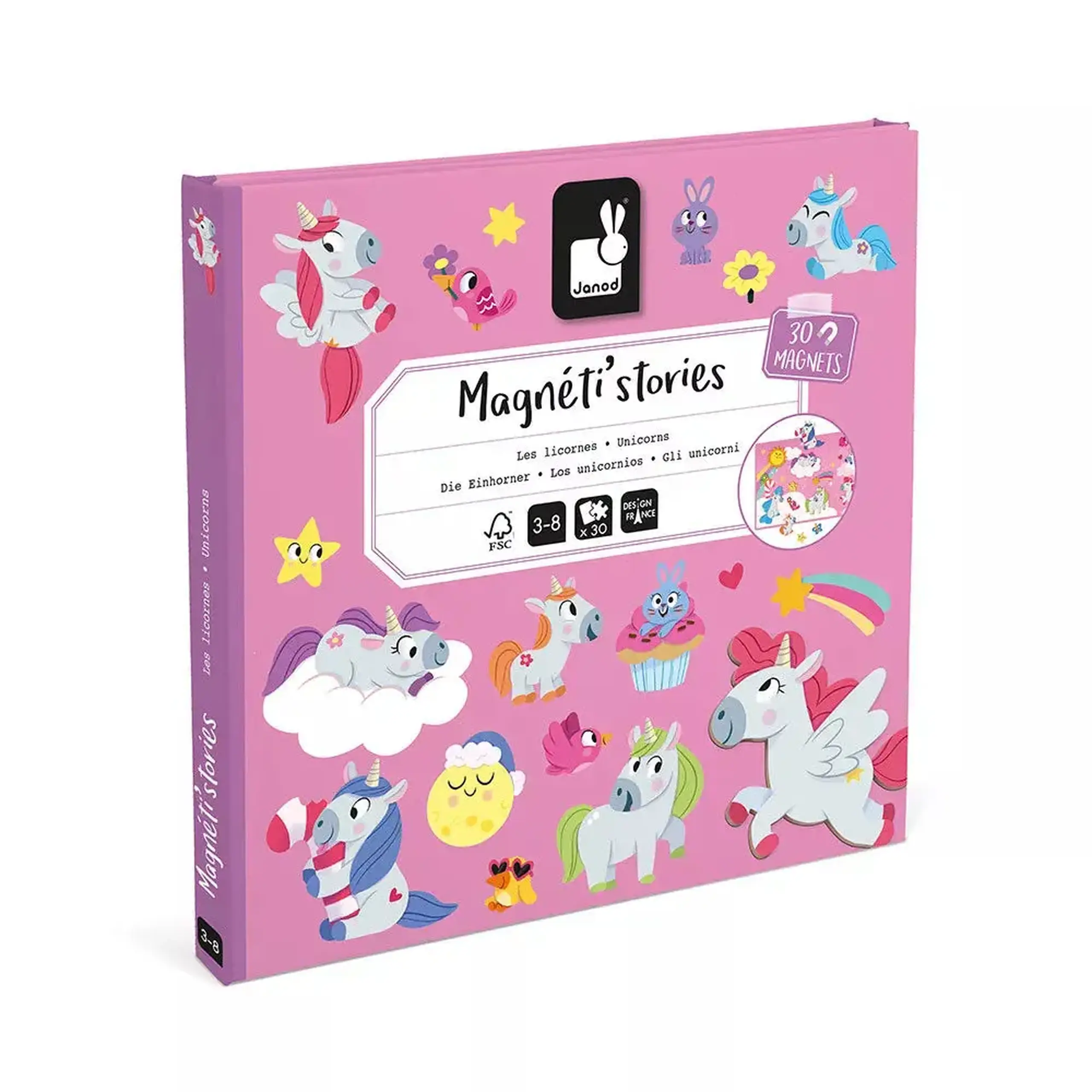 Carte magnetică Magneti’Stories Unicorni — Janod