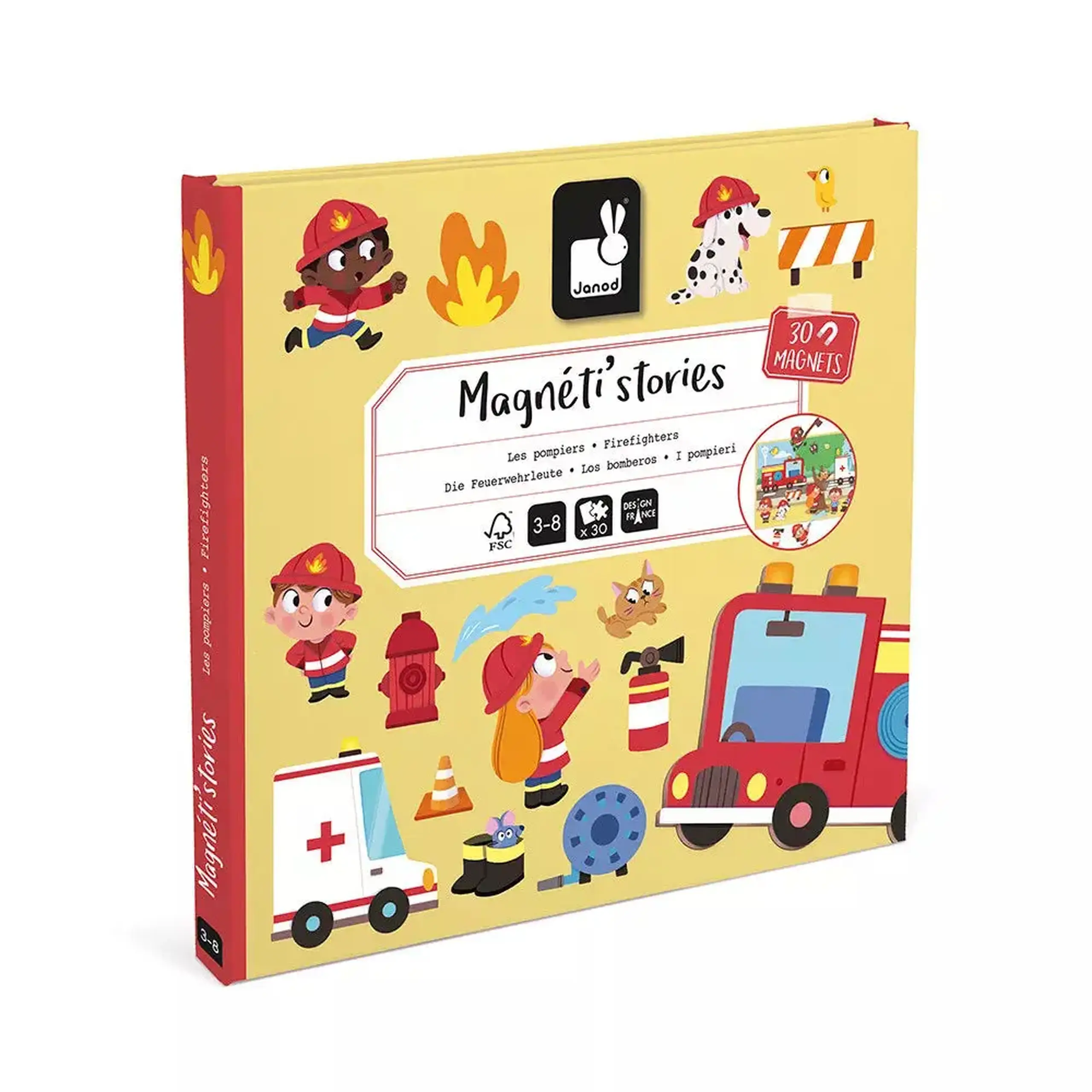 Carte magnetică Magneti’Stories Pompierii — Janod