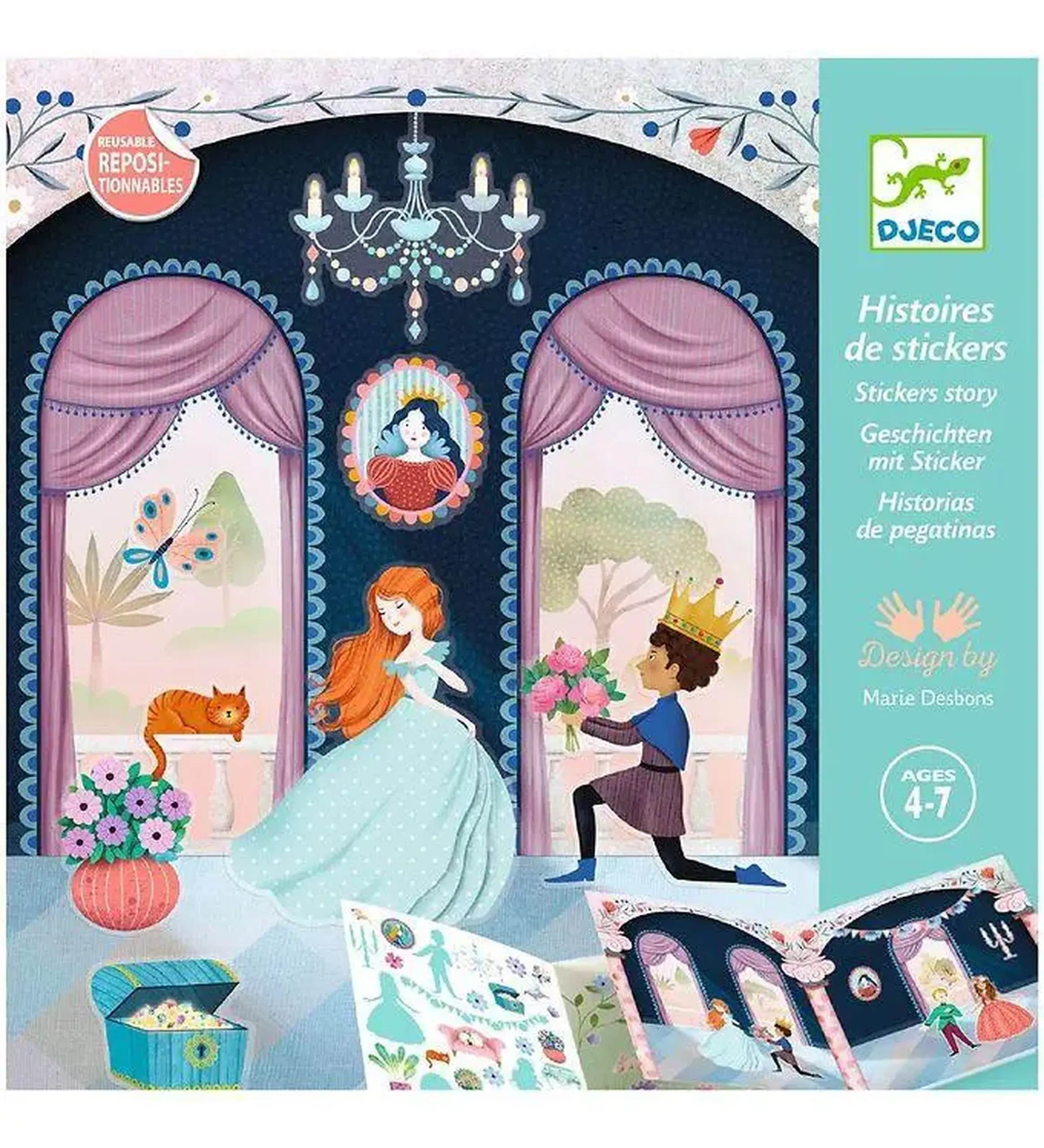 Stickere reutilizabile „Viața la castel” — Djeco