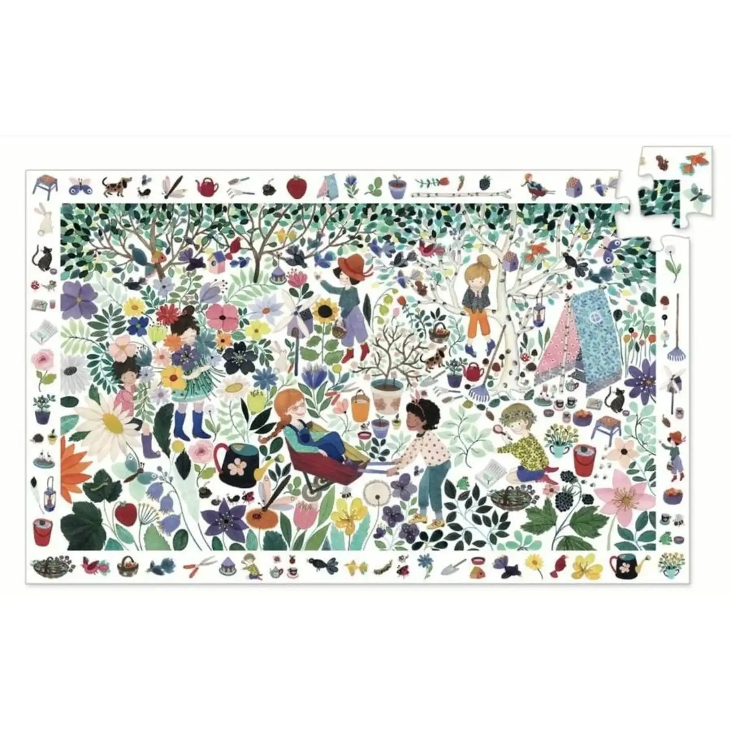 Puzzle „1000 de flori”, 1000 de piese — Djeco