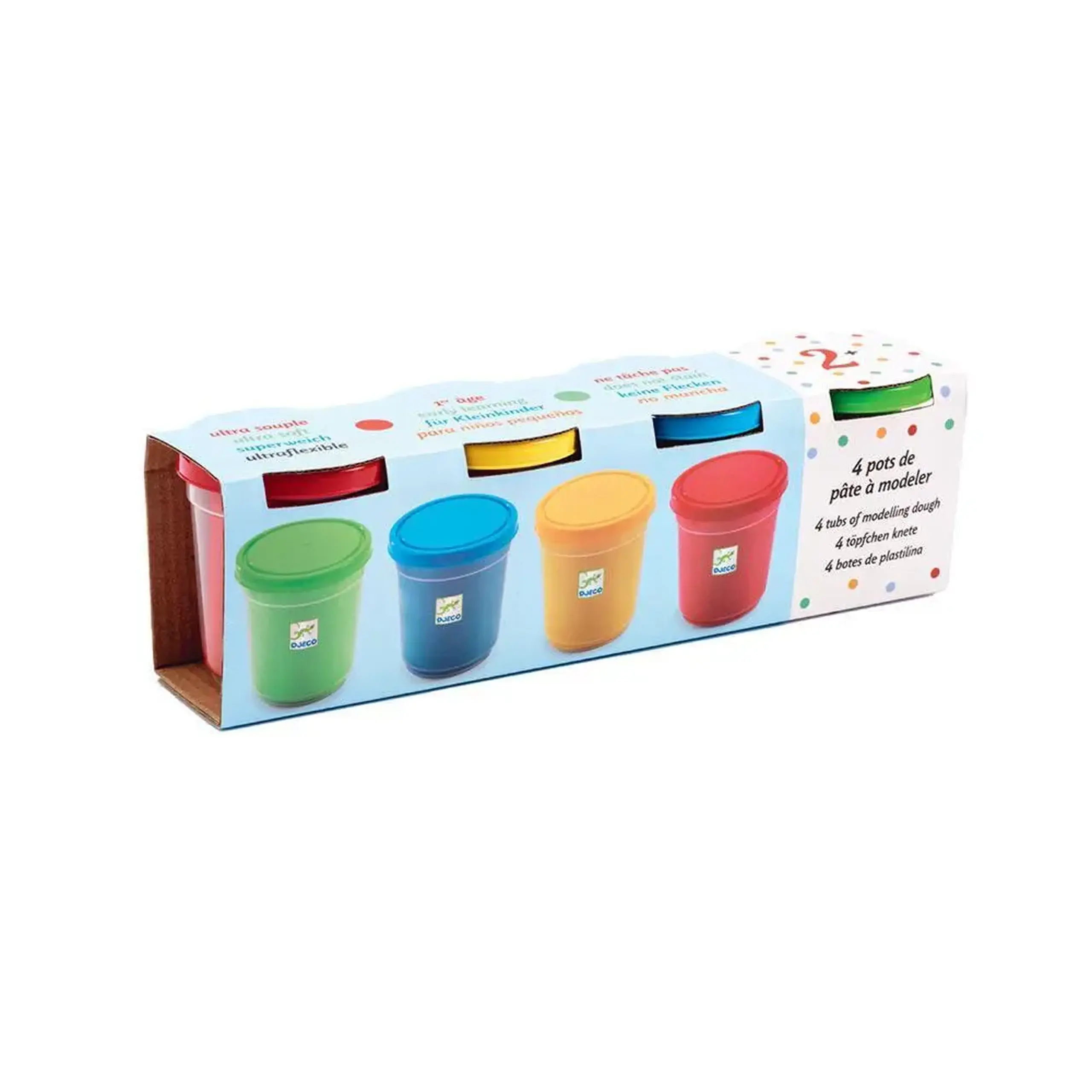 Set de plastilină, 4 culori — Djeco