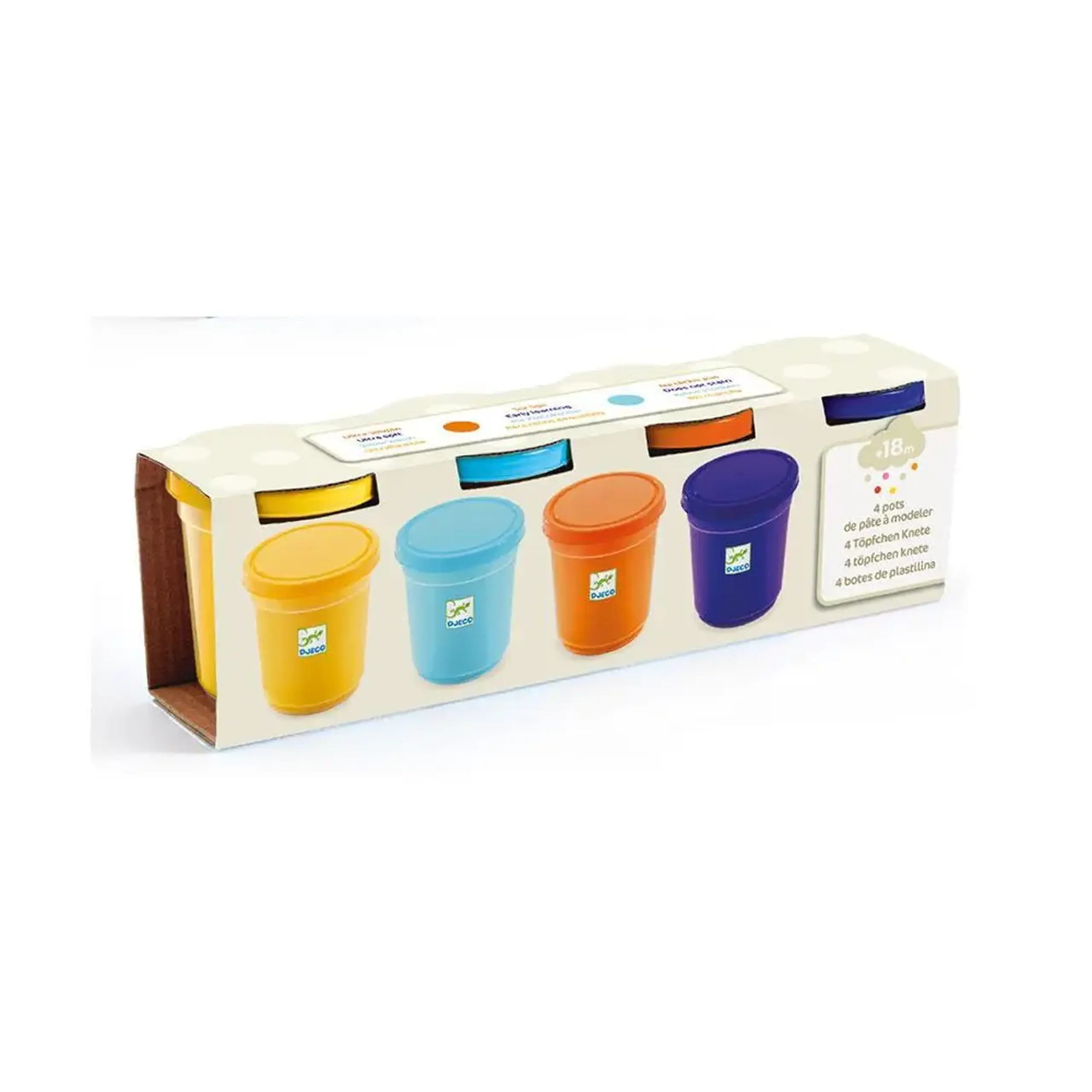 Set de plastilină, 4 culori Natura — Djeco
