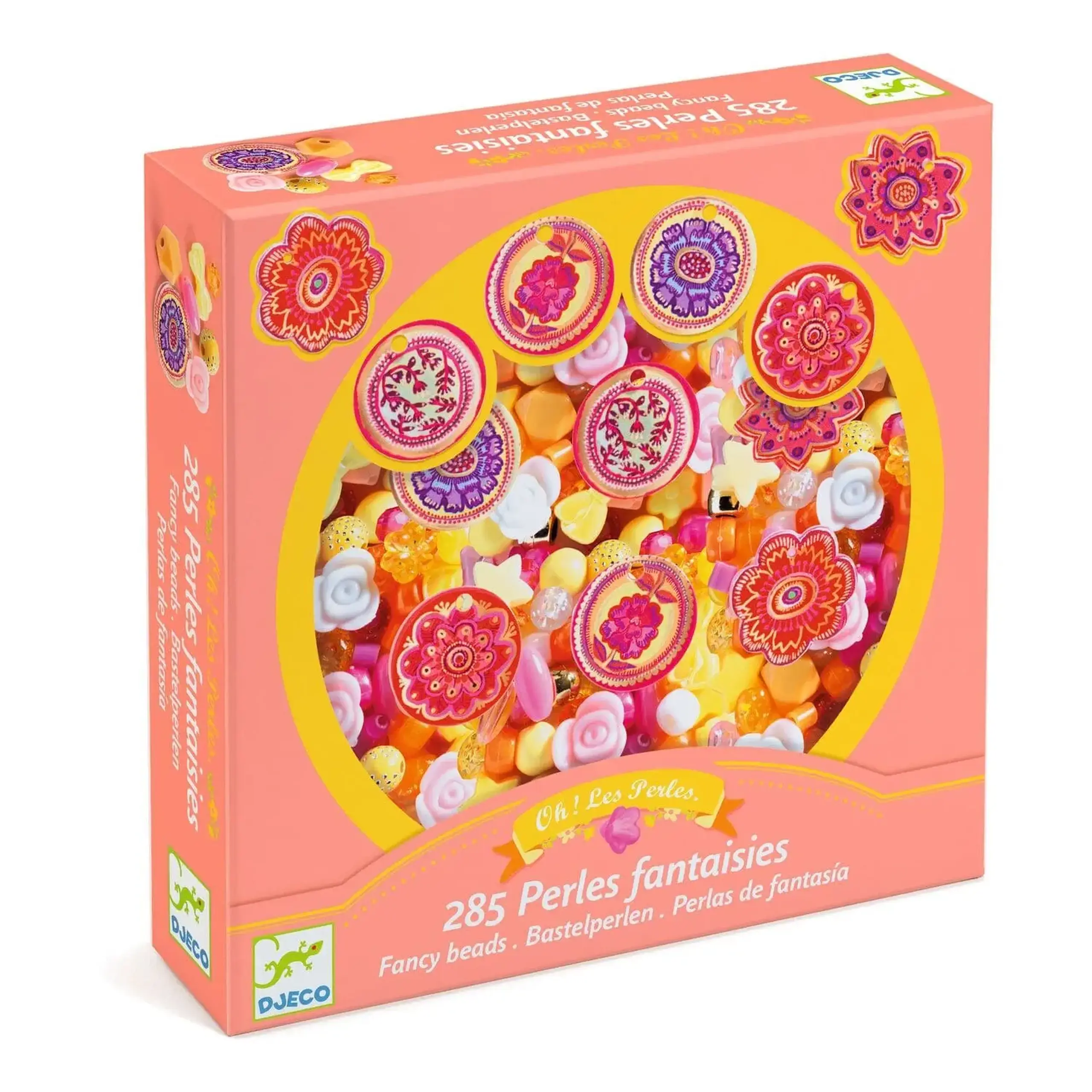 Set cu 285 de mărgele și pandantive Flori — Djeco