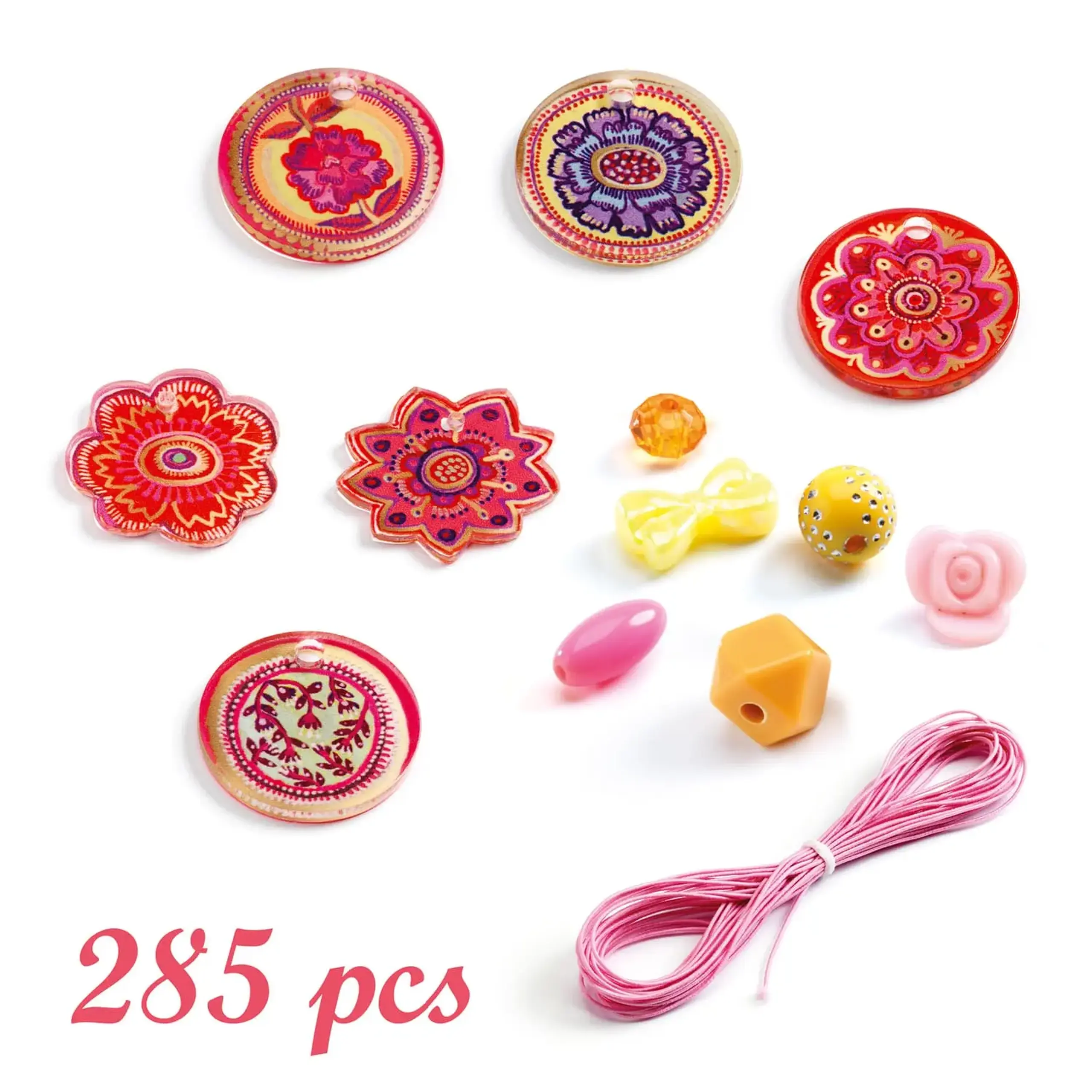 Set cu 285 de mărgele și pandantive Flori — Djeco