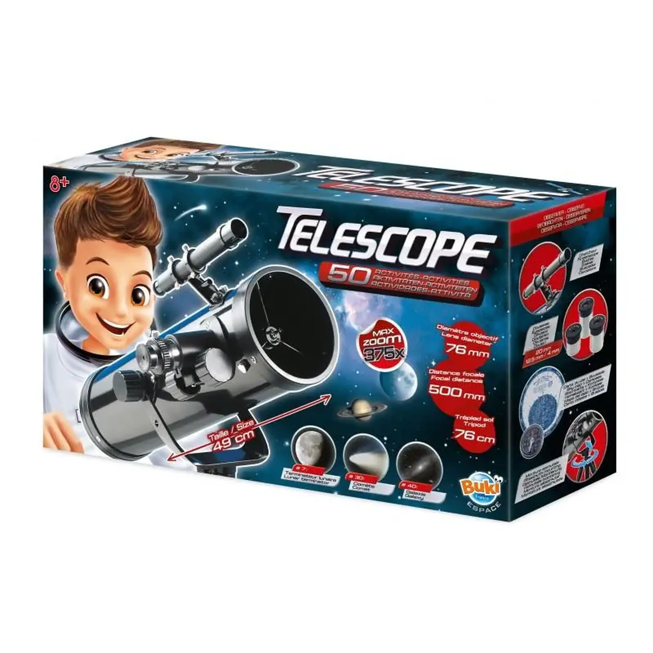 Telescop reflector cu 50 de activități — Buki