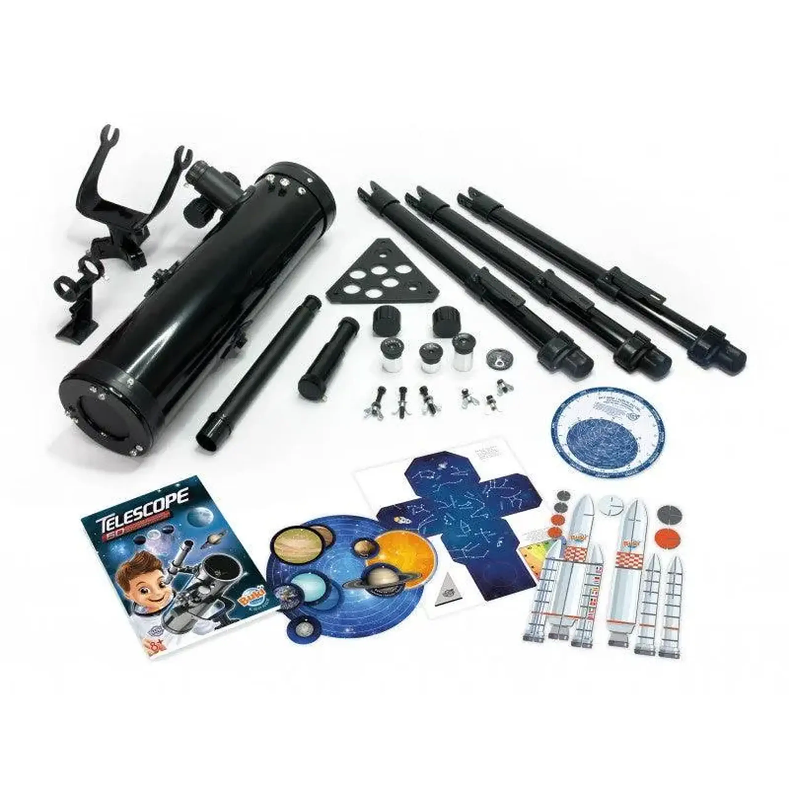 Telescop reflector cu 50 de activități — Buki