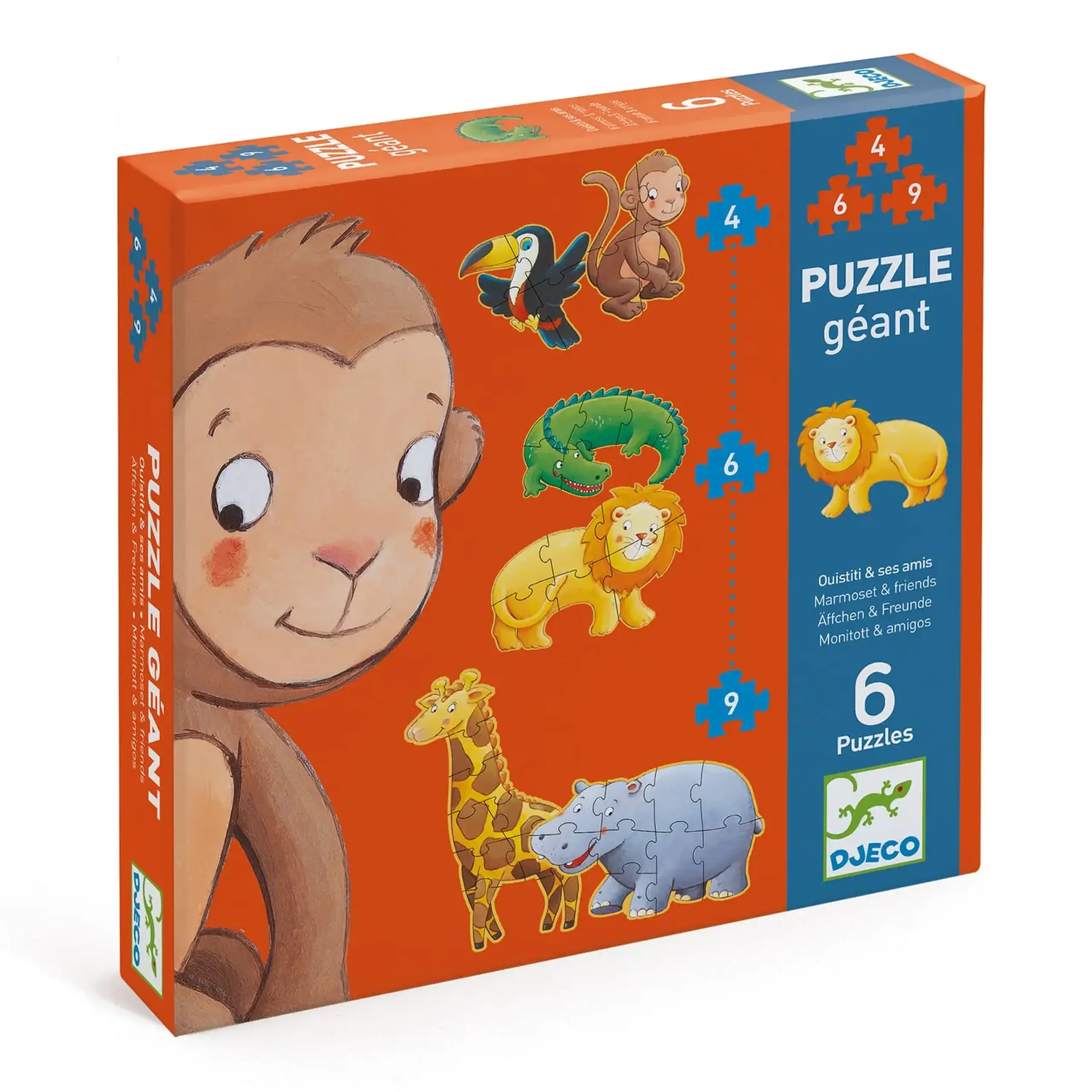 Puzzle gigant Marmoset & Friends — Djeco