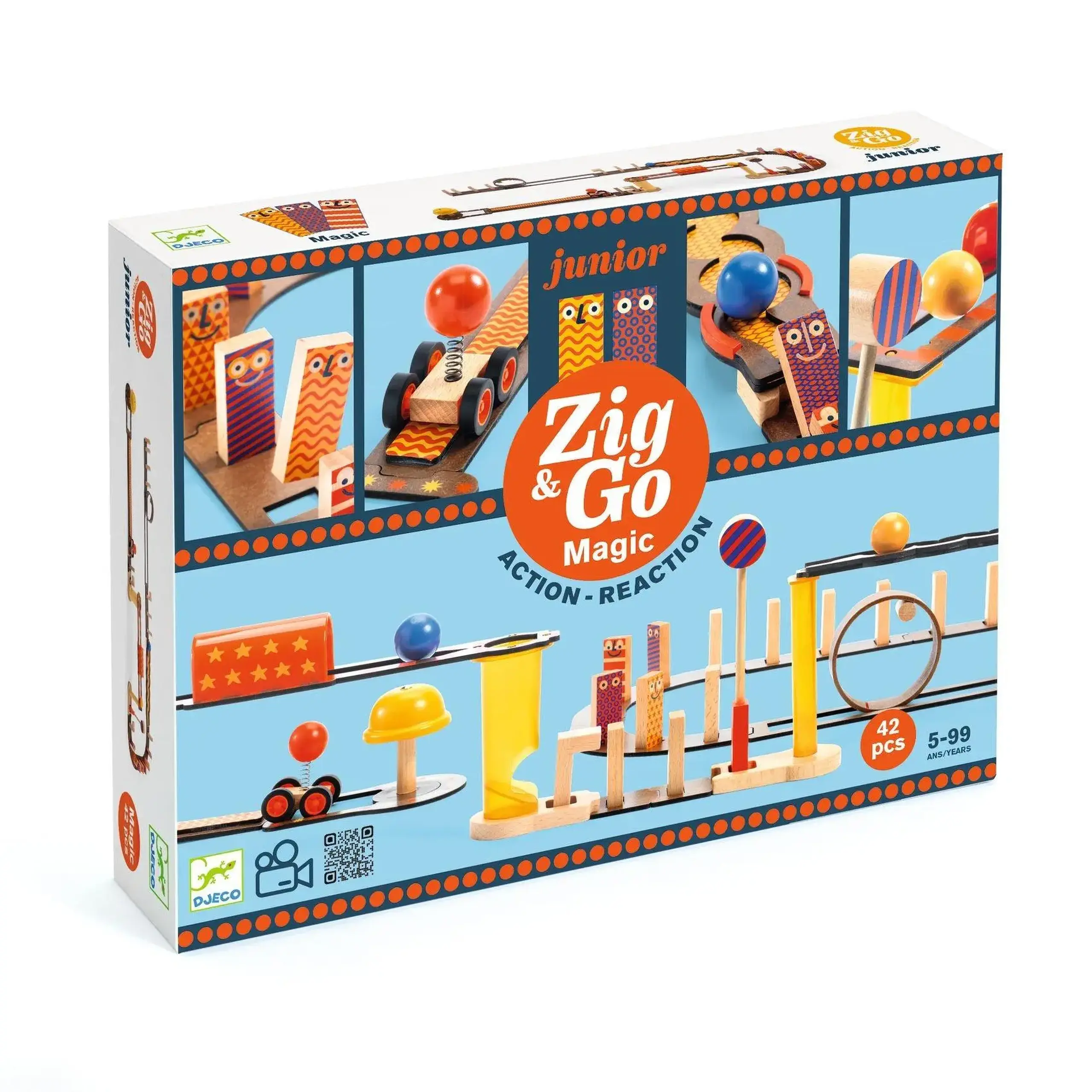 Joc de construcție Zig & Go Magic, 42 de piese — Djeco