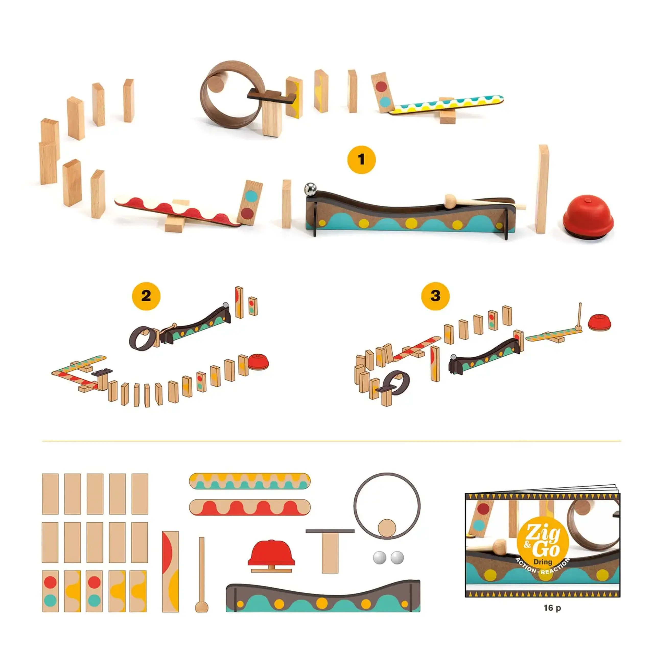 Set Zig & Go Dring, 25 de piese — Djeco