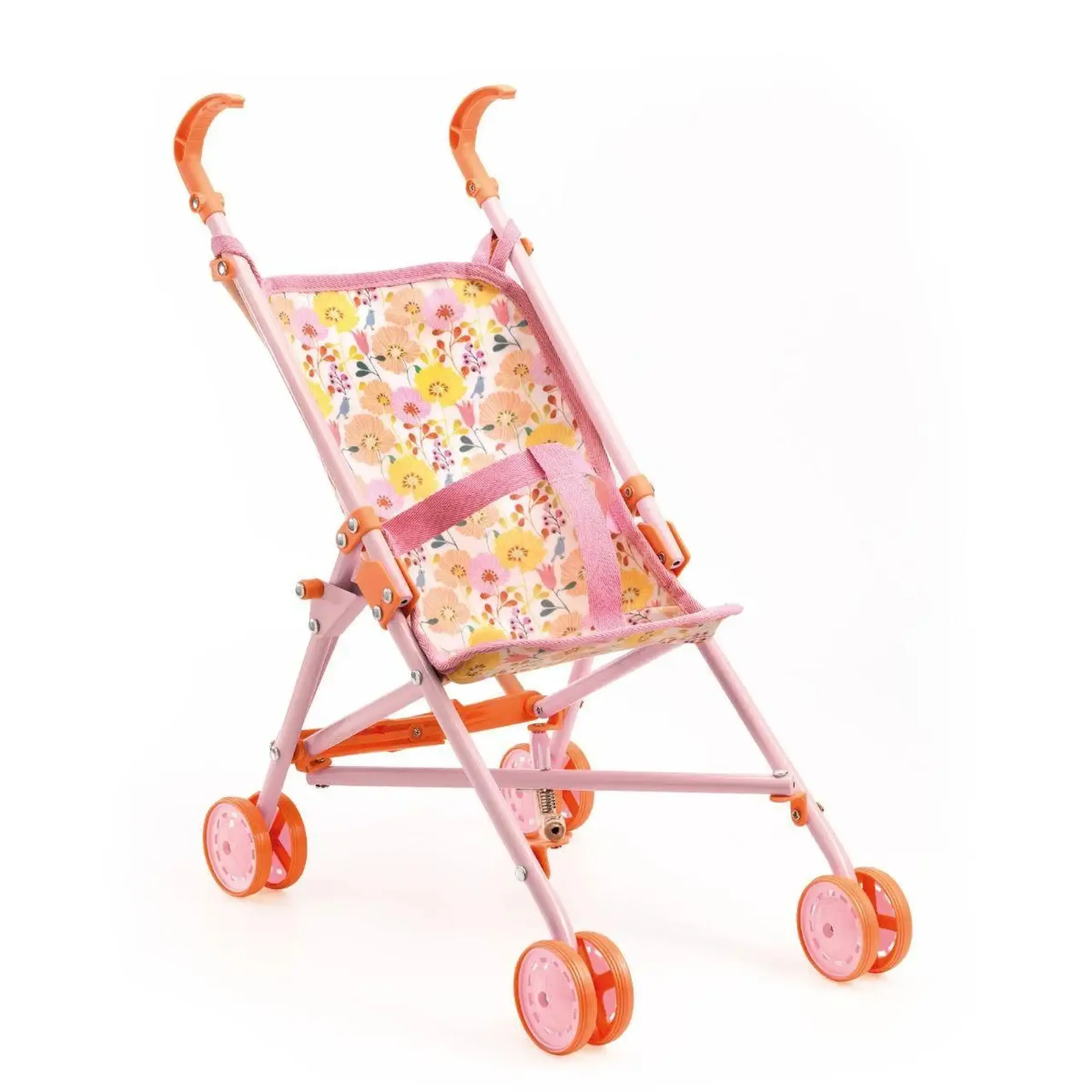 Cărucior pentru păpuși Flowers, 54 cm — Djeco