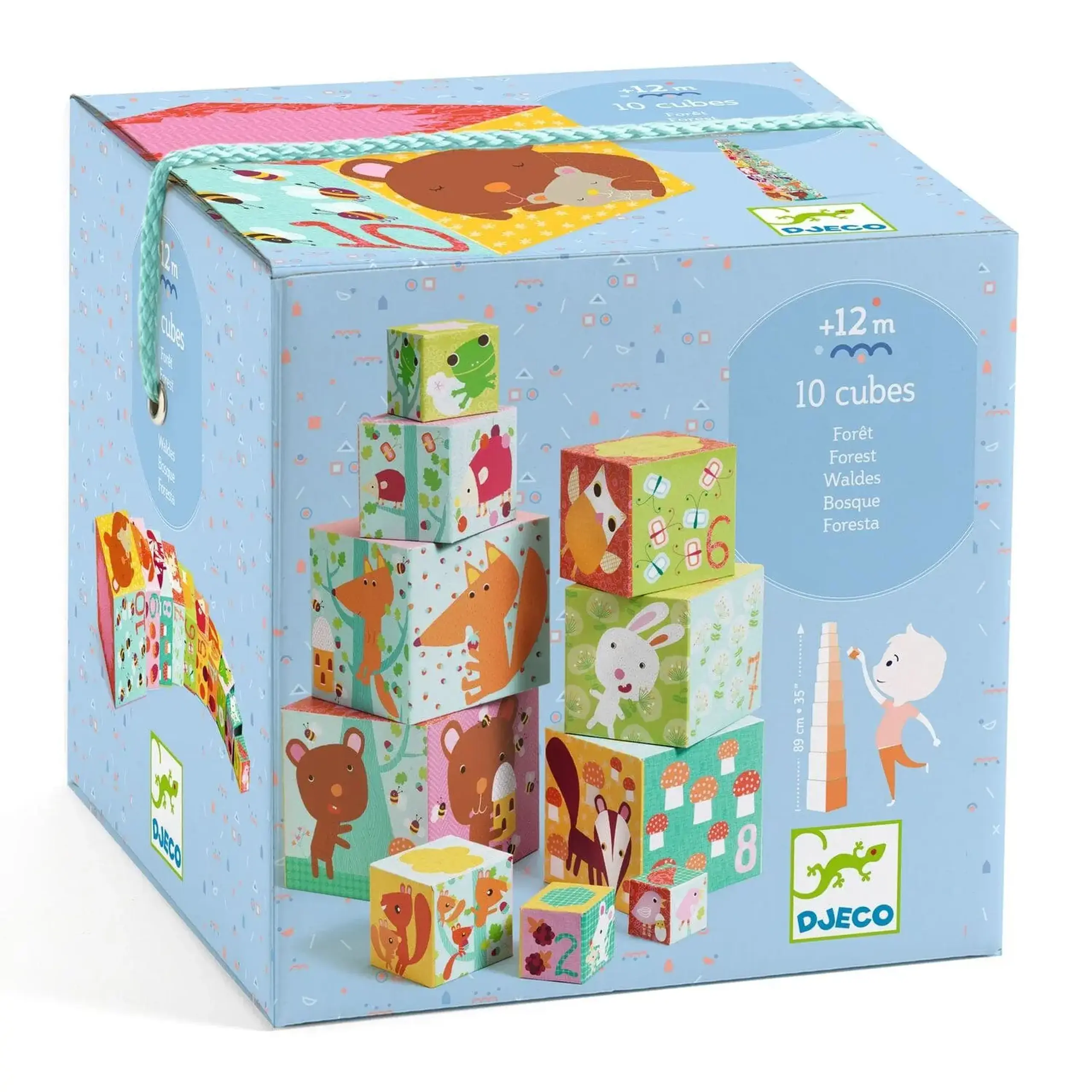 10 cuburi de stivuit Pădure — Djeco