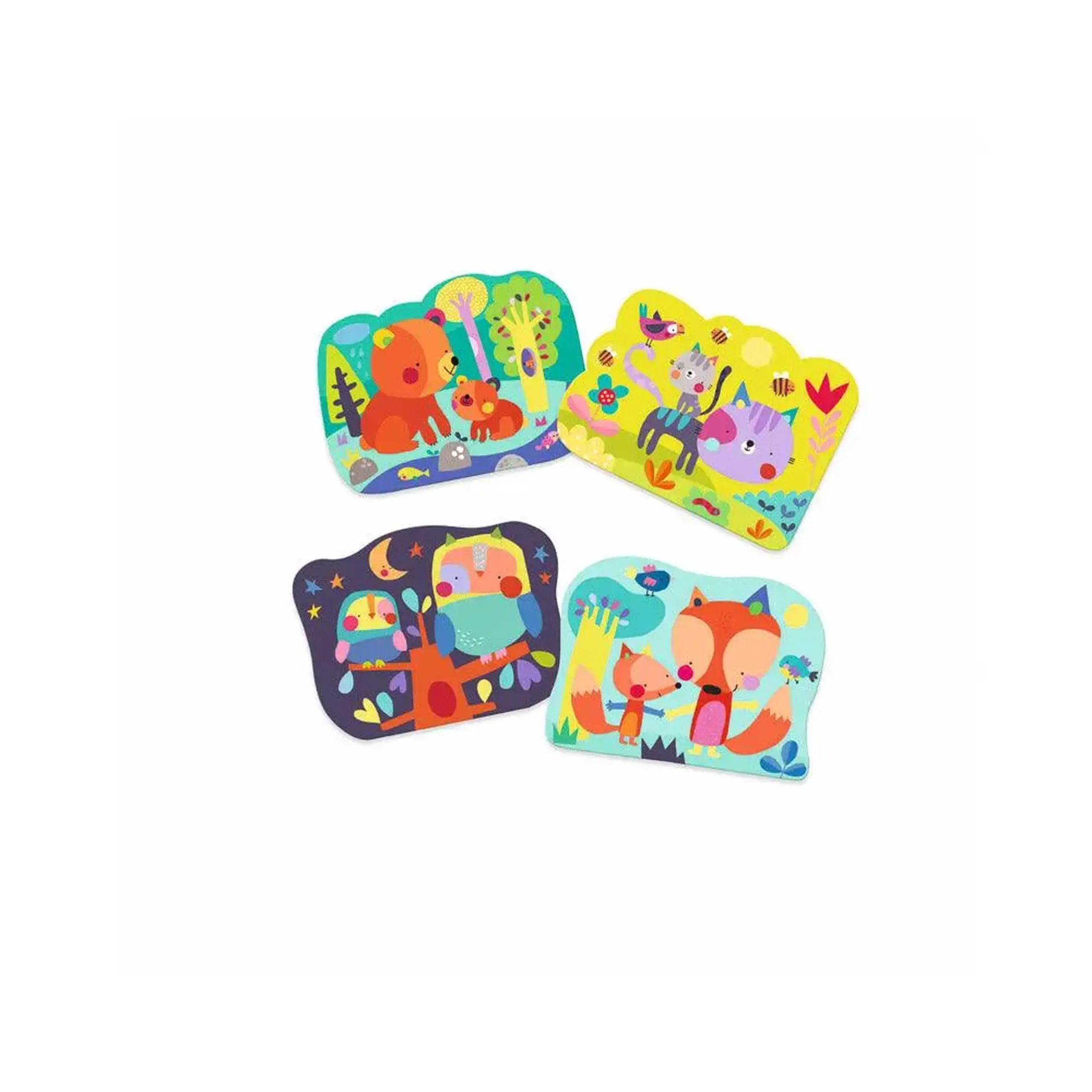 Set reutilizabil de colorat cu apă „Ascunși în pădure” — Djeco