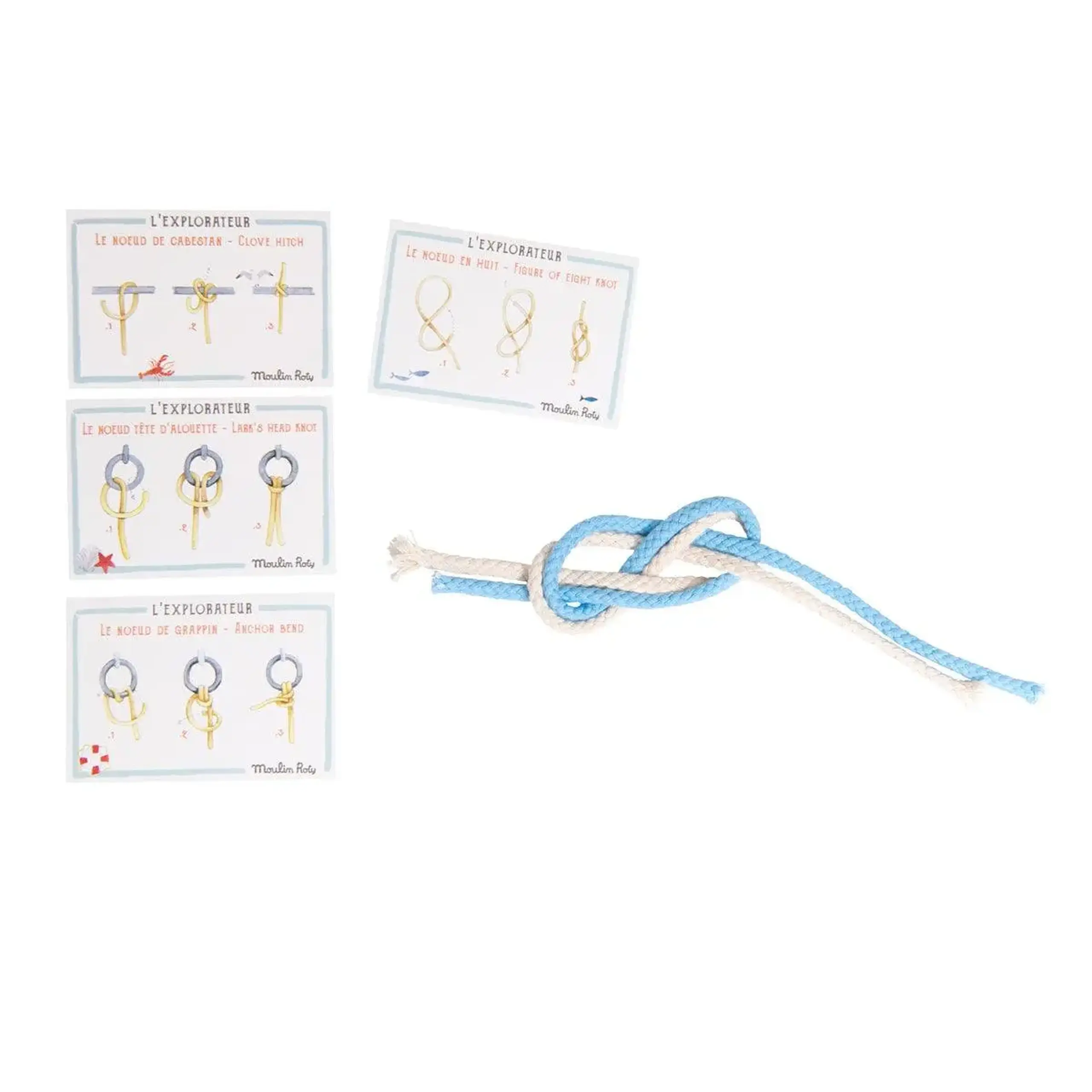 Set pentru noduri marinărești, Les Grands Explorateurs — Moulin Roty