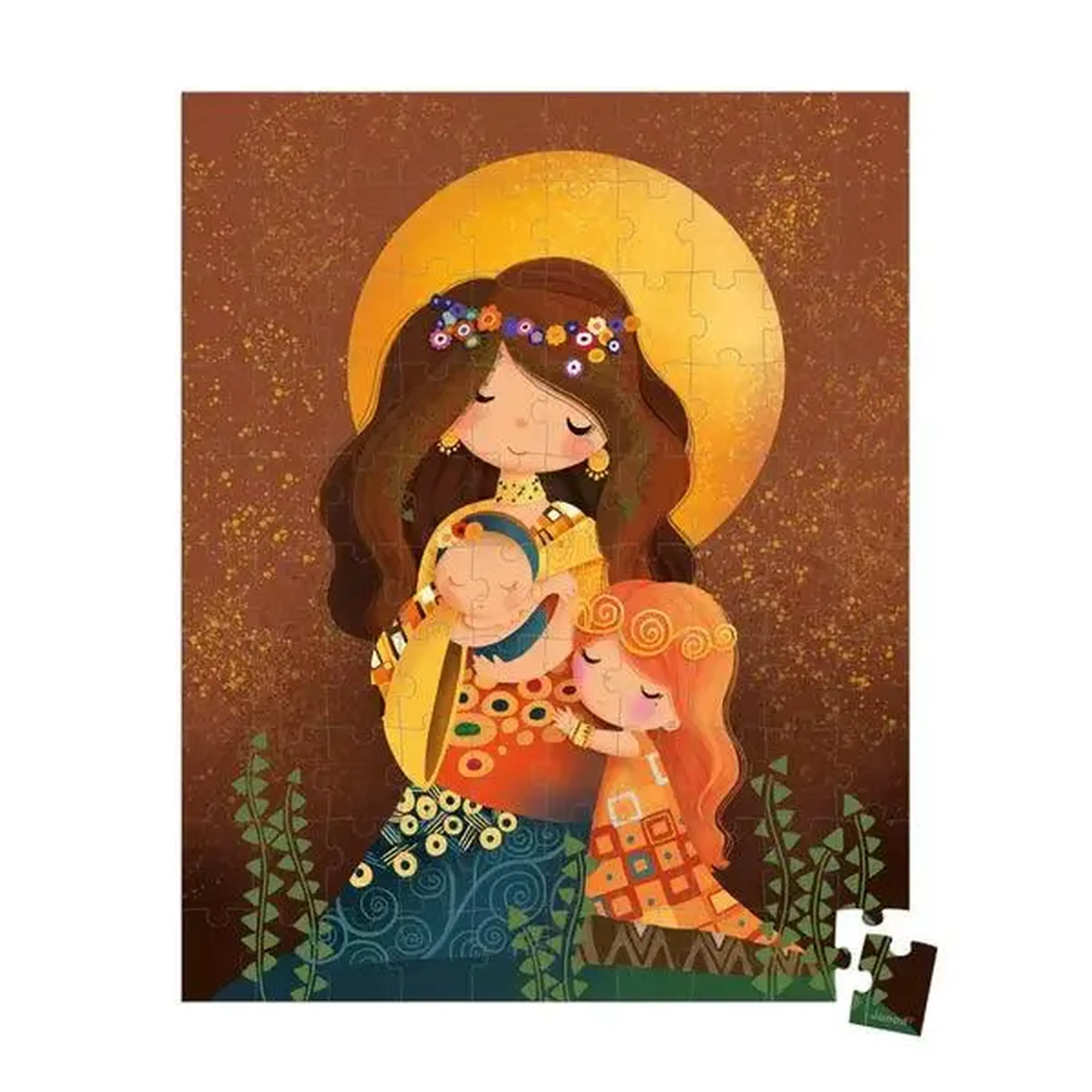 Puzzle inspirat de Klimt, 100 de piese — Janod