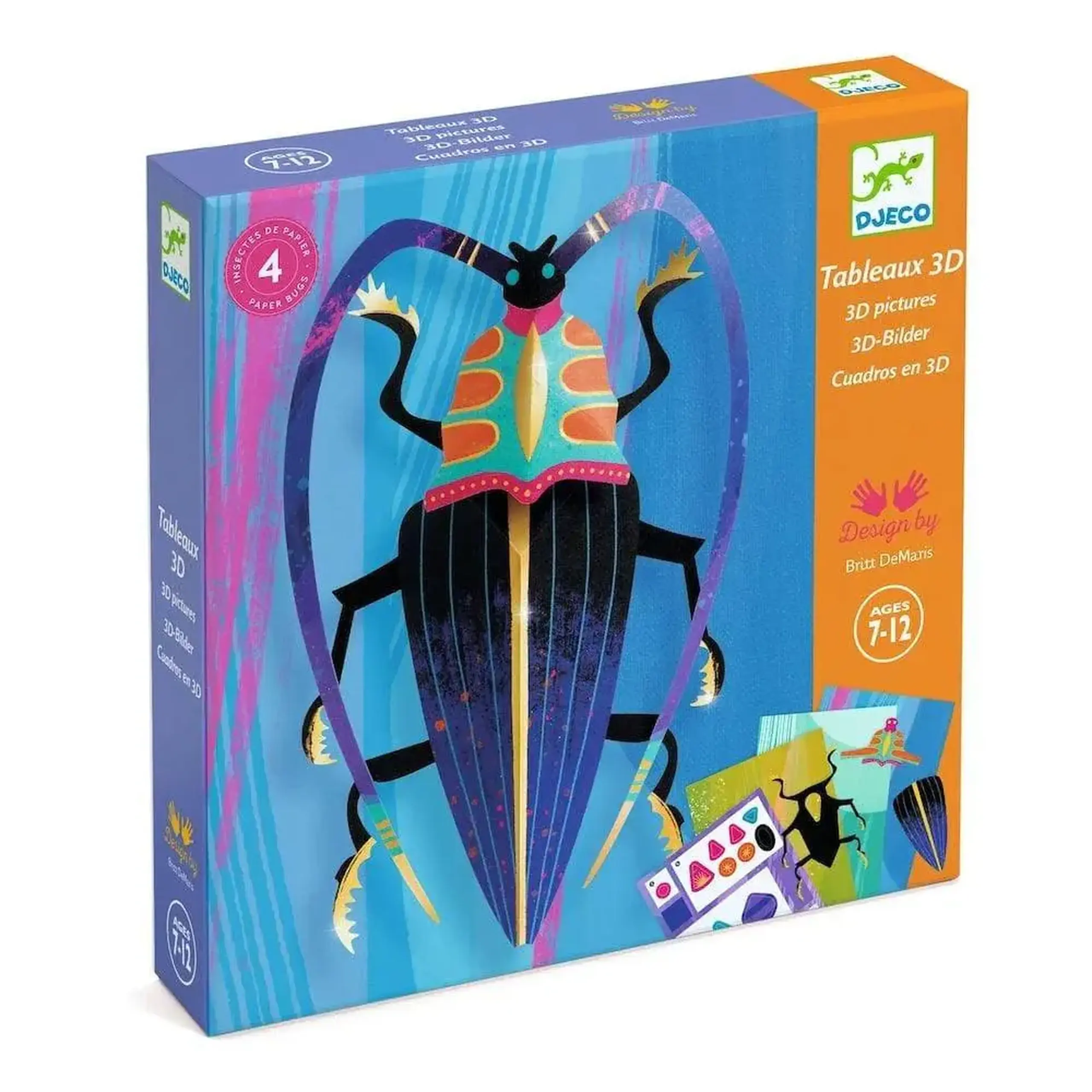 Set creativ din hârtie „Insecte” — Djeco