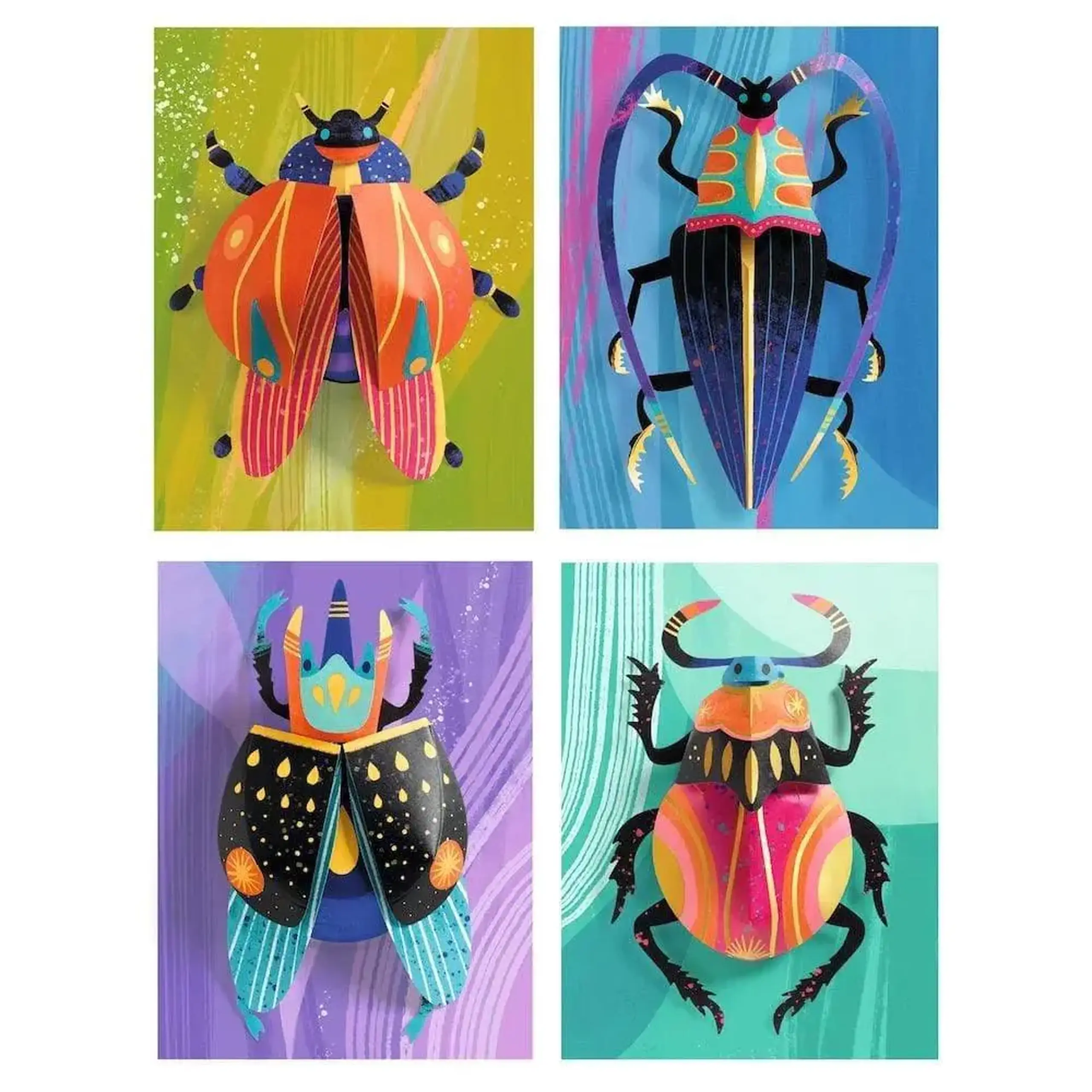 Set creativ din hârtie „Insecte” — Djeco
