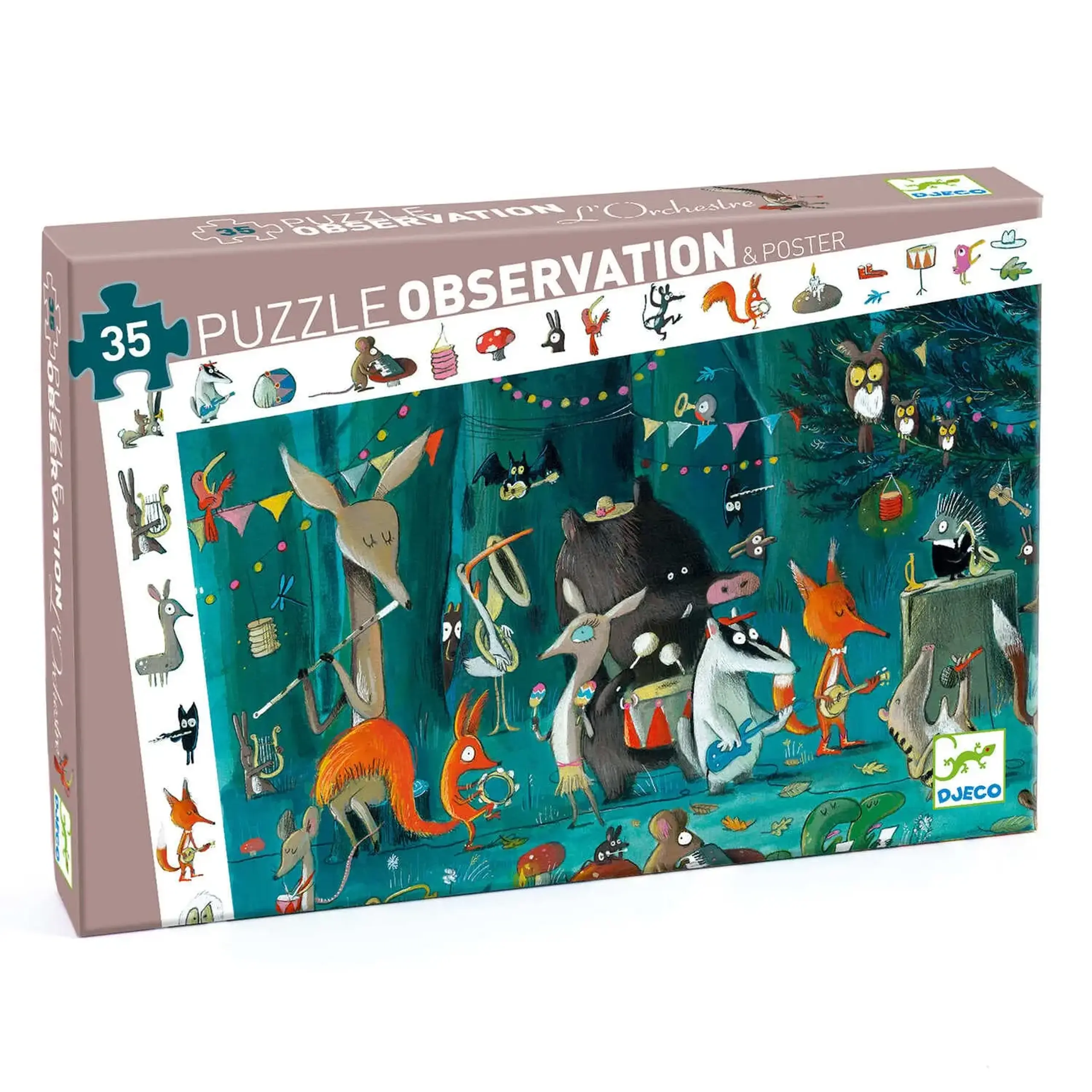 Puzzle de observație Orchestra, 35 de piese — Djeco