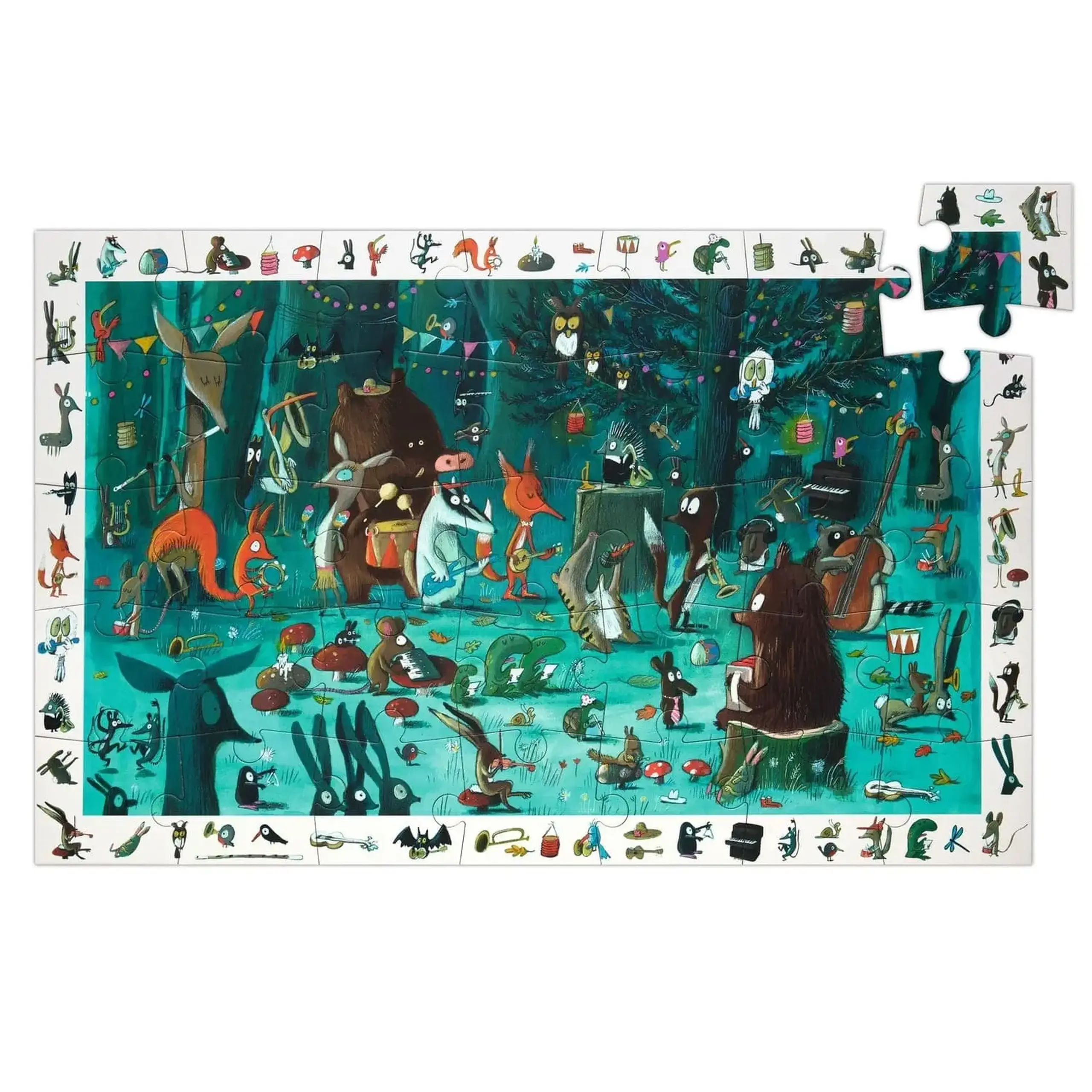 Puzzle de observație Orchestra, 35 de piese — Djeco