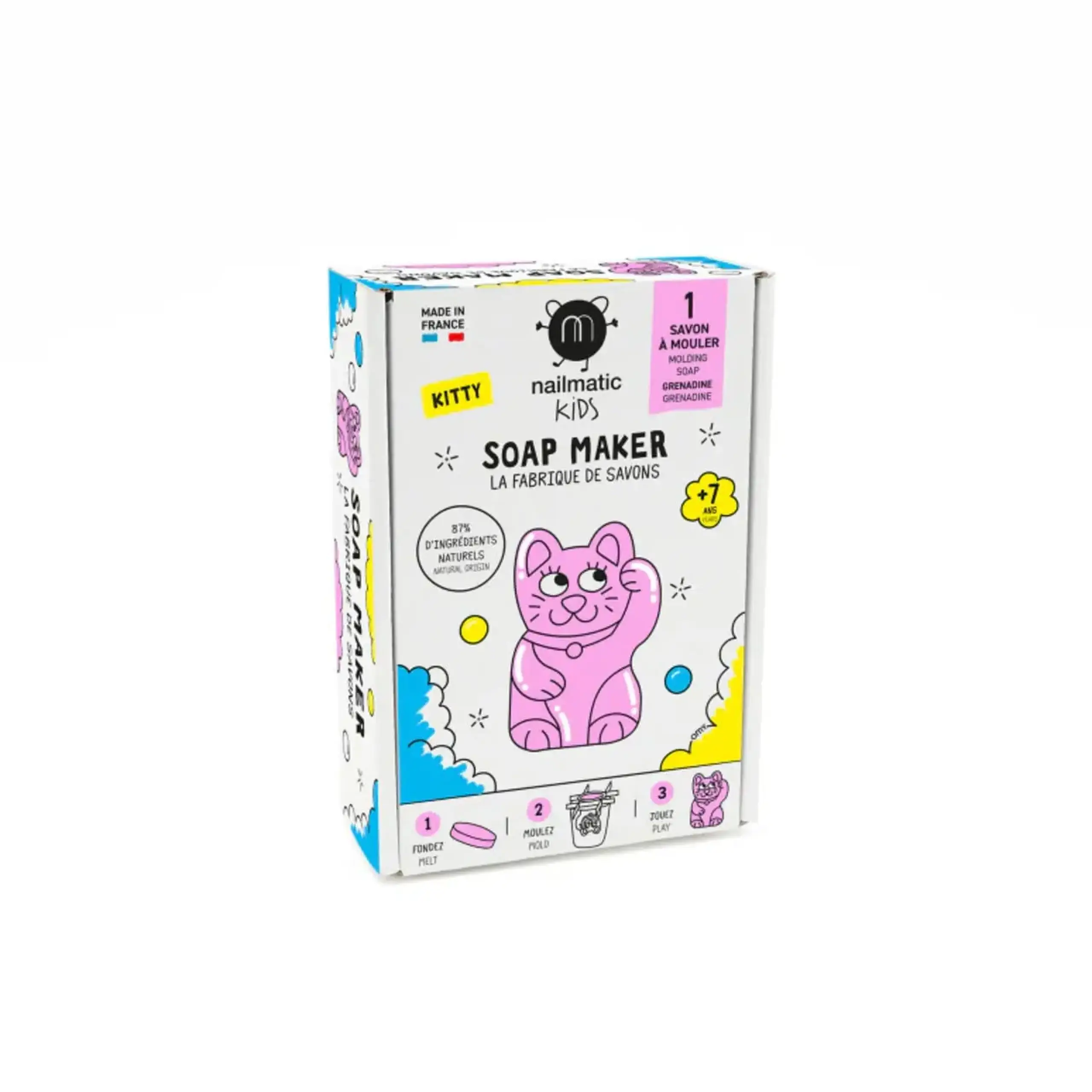 Kit DIY pentru săpun în formă de pisică, 50 g — Nailmatic Kids