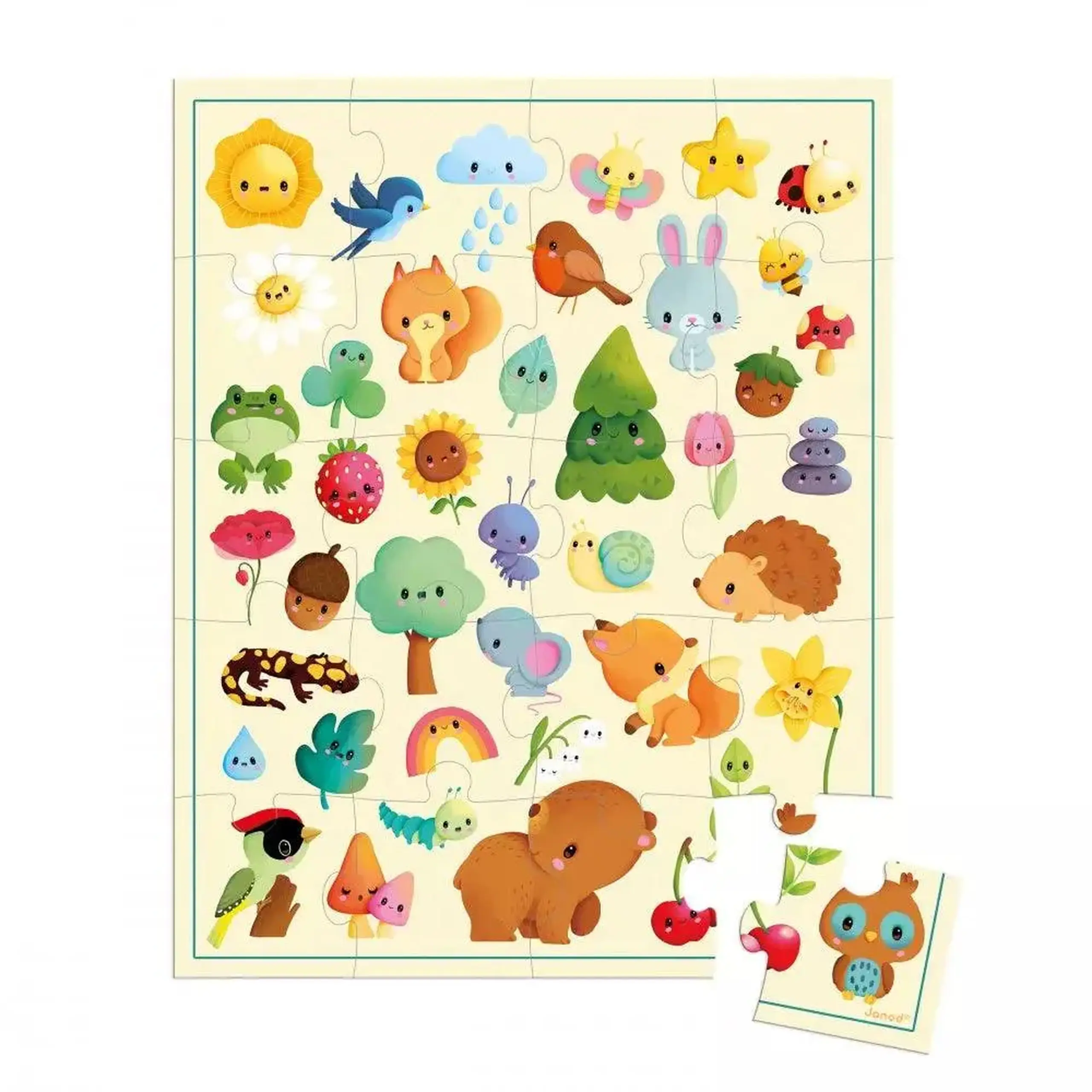 Puzzle Imagini din natură, 20 de piese — Janod