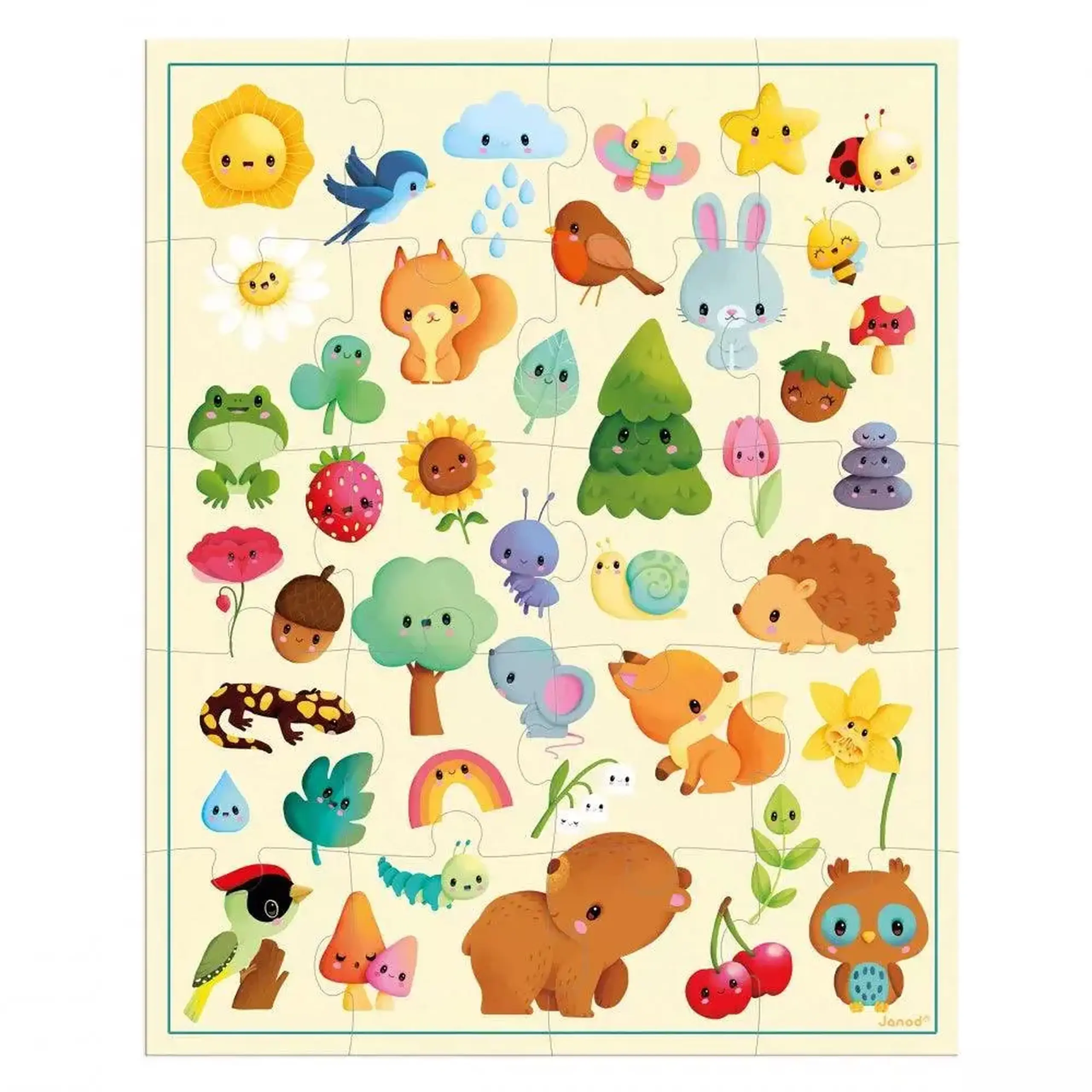 Puzzle Imagini din natură, 20 de piese — Janod