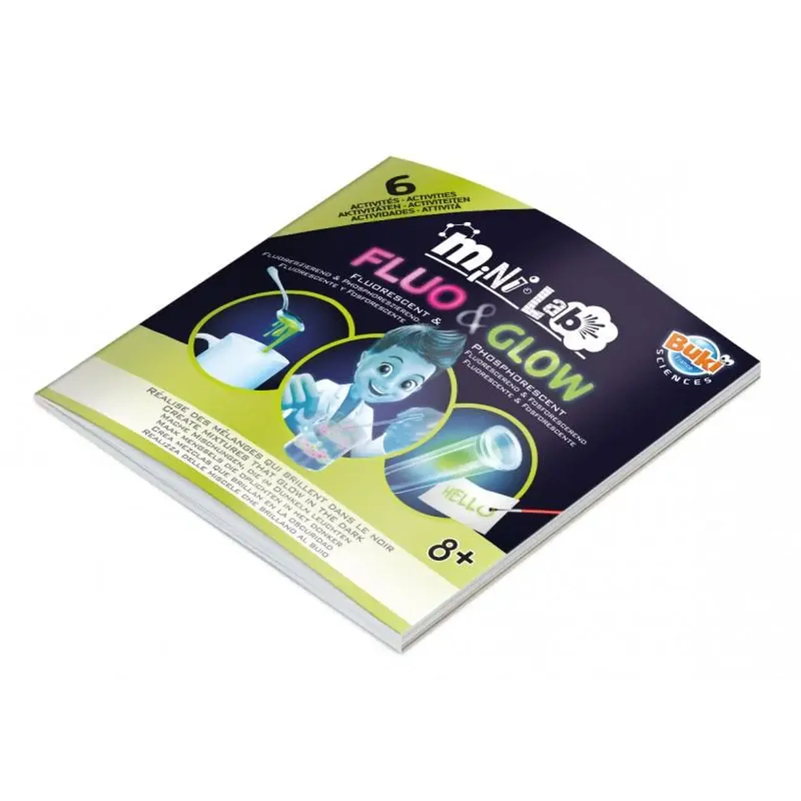Mini laborator Fluo & Glow — Buki