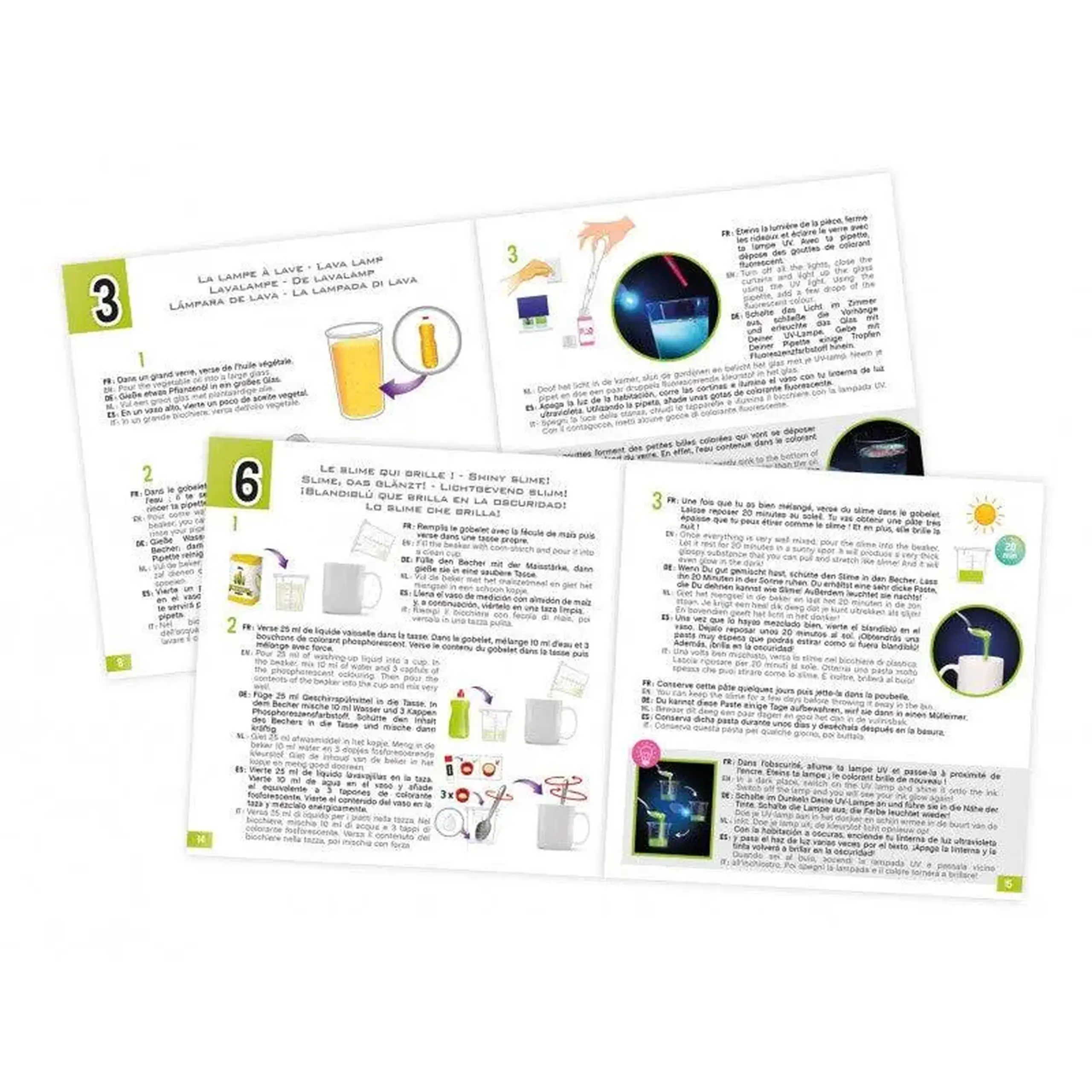 Mini laborator Fluo & Glow — Buki