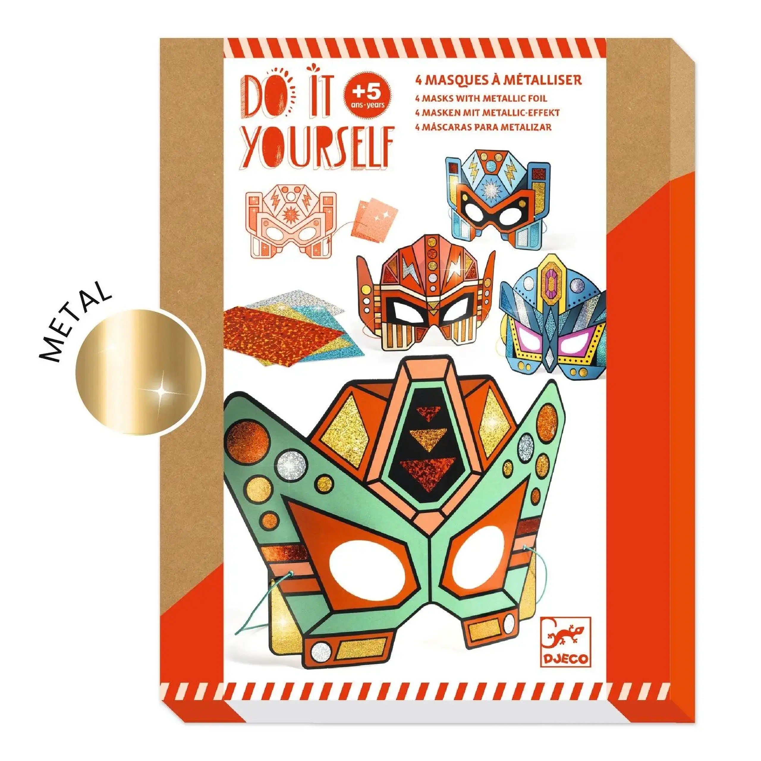 Set DIY 4 măști Super Robots — Djeco