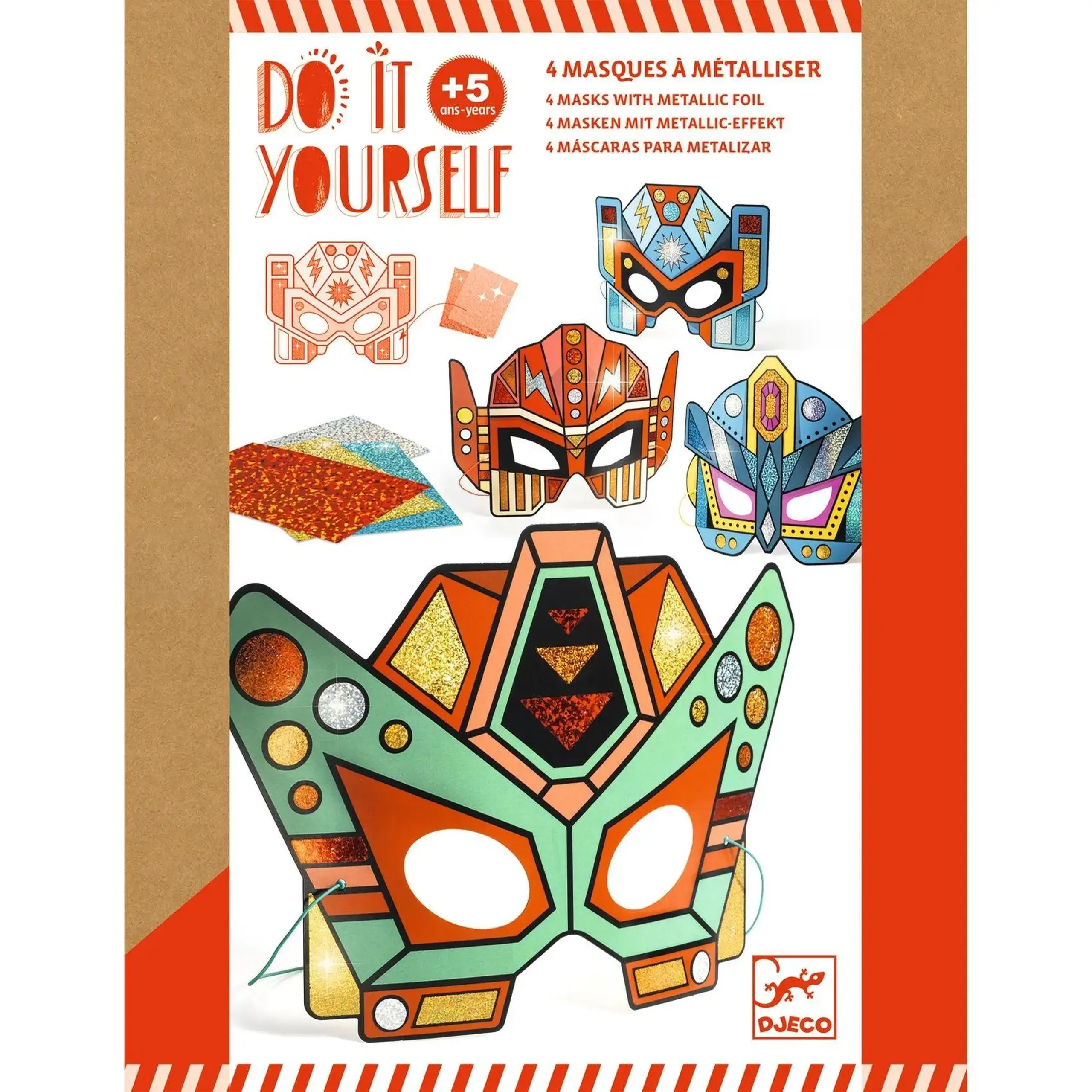 Set DIY 4 măști Super Robots — Djeco