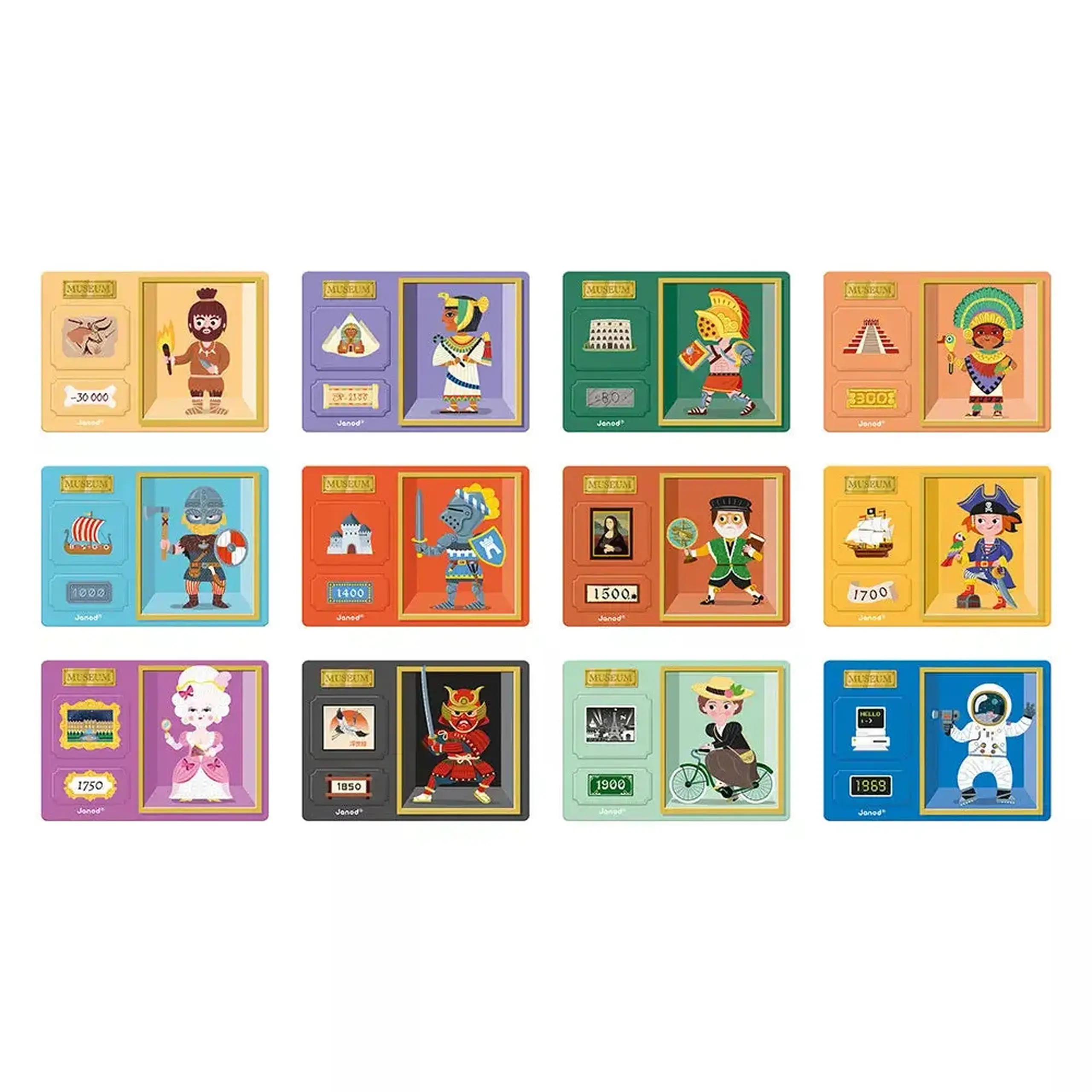 Carte magnetică Magneti’Book Istorie — Janod